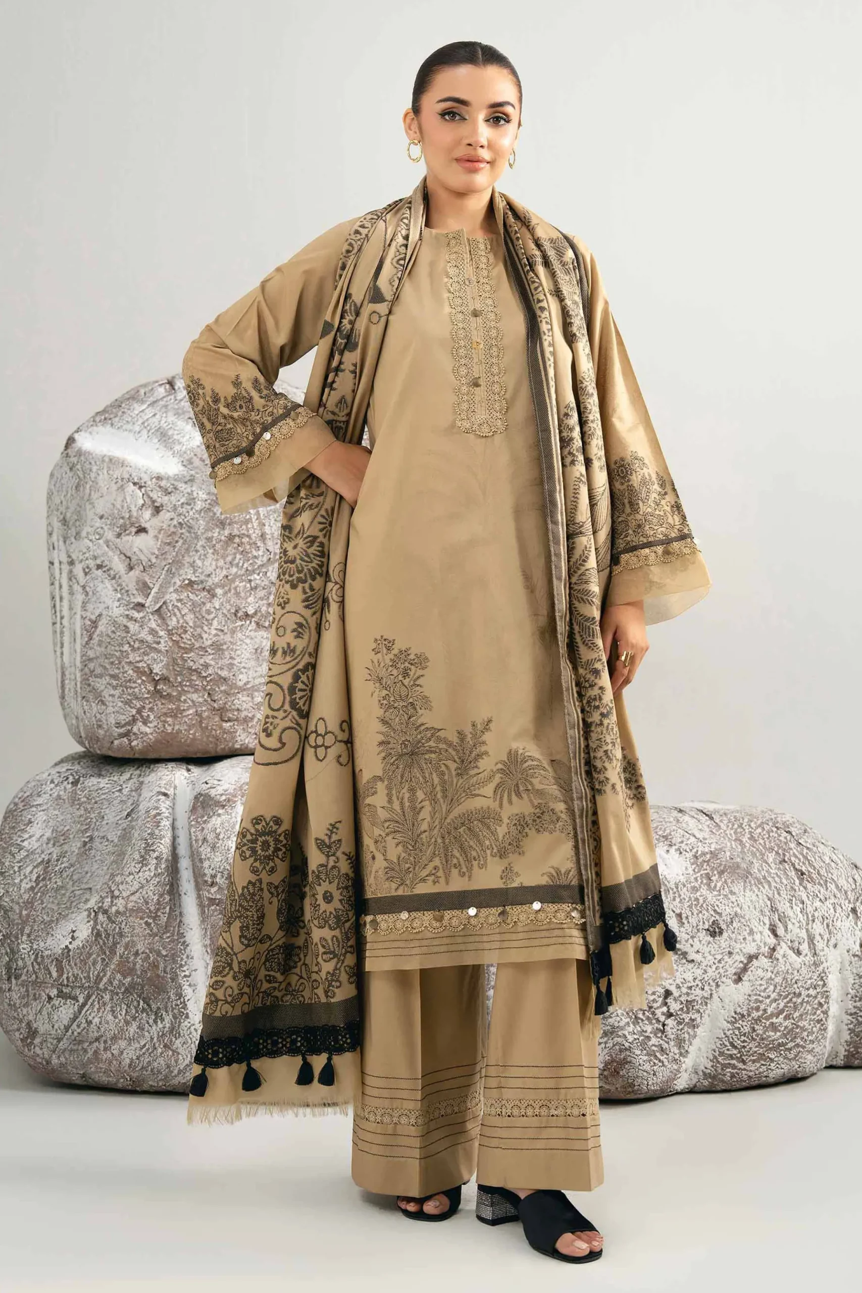3 Piece - Dyed Jacquard Suit - 42502040