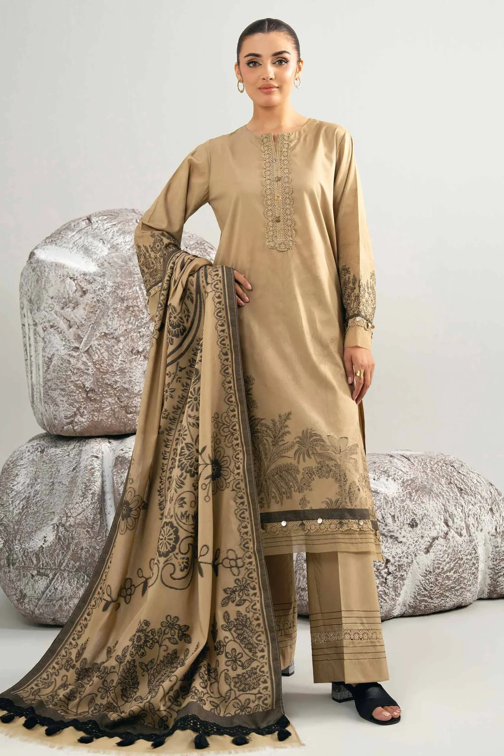 3 Piece - Dyed Jacquard Suit - 42502040