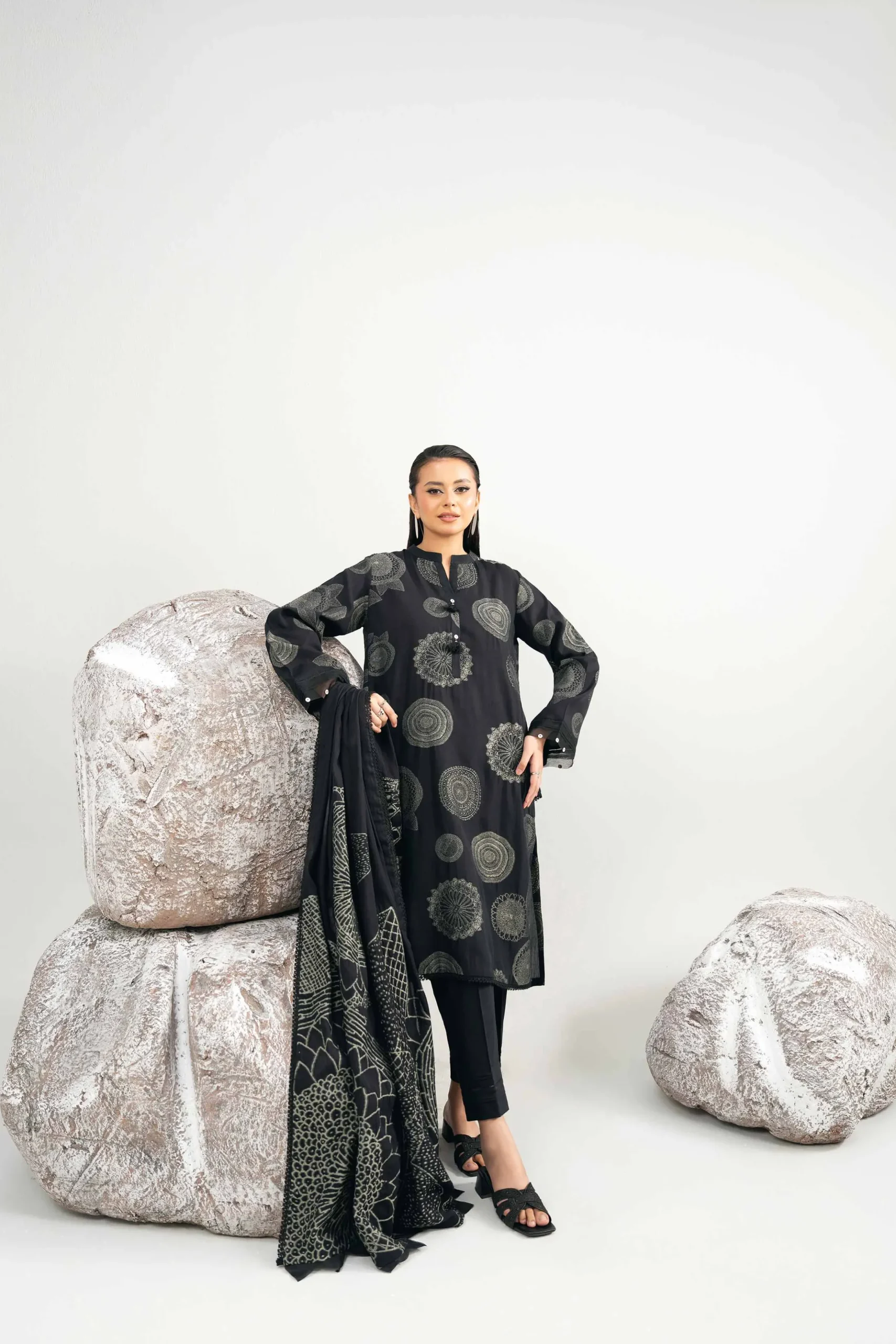 3 Piece - Dyed Jacquard Suit - 42502042