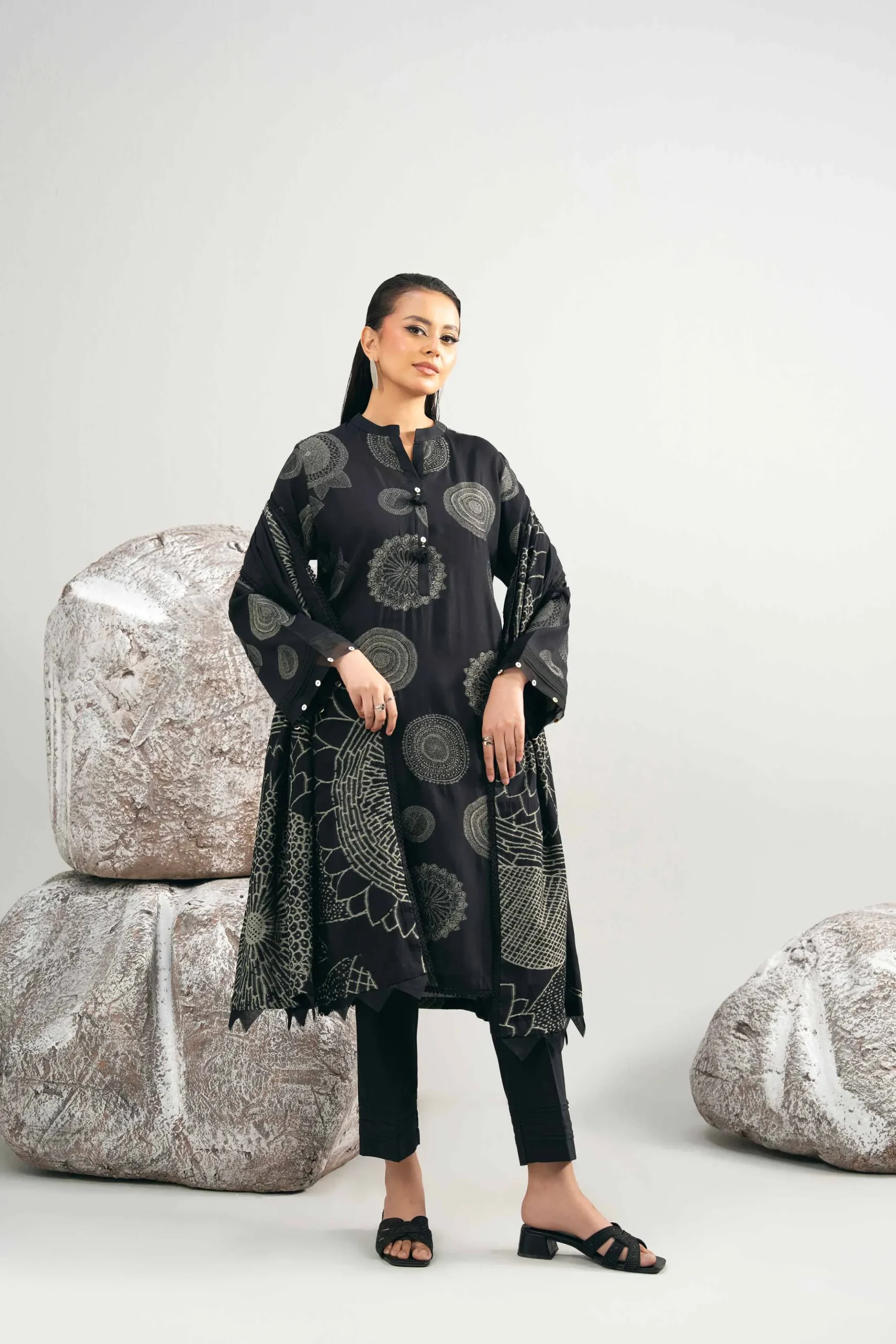3 Piece - Dyed Jacquard Suit - 42502042
