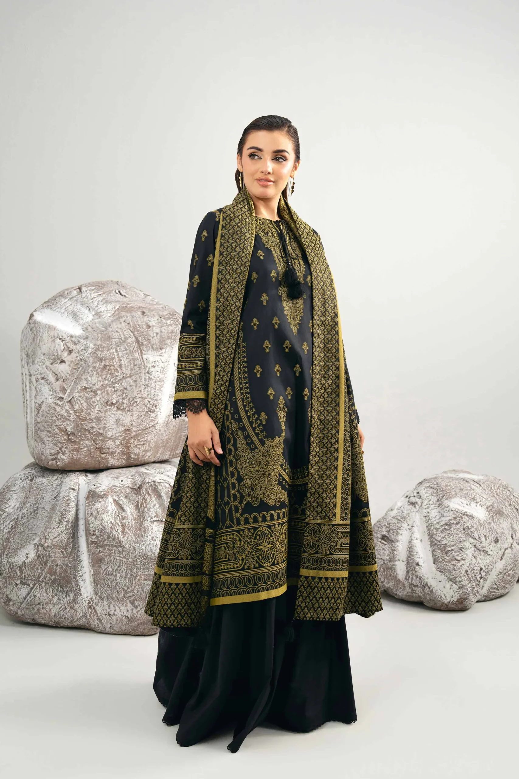 3 Piece - Dyed Jacquard Suit - 42502039