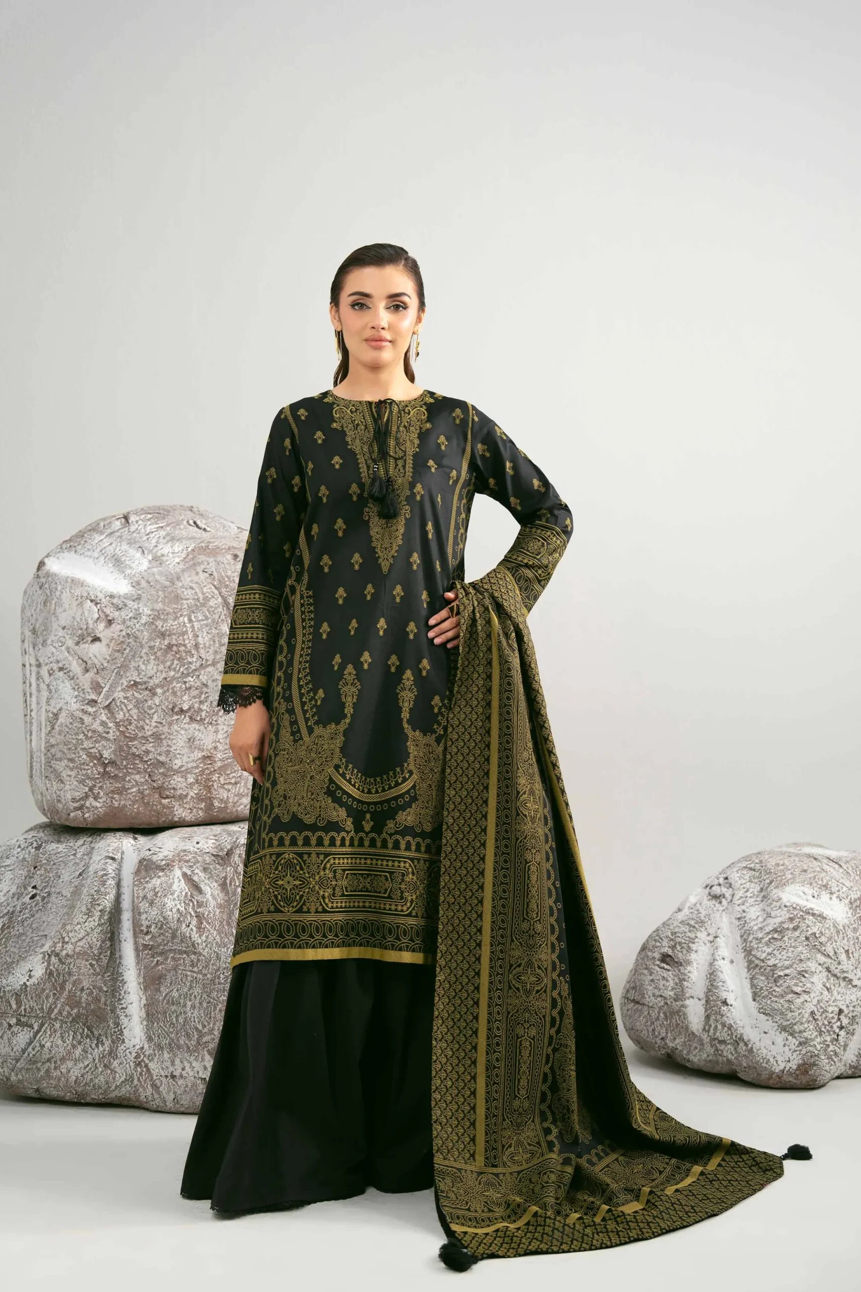 3 Piece - Dyed Jacquard Suit - 42502039
