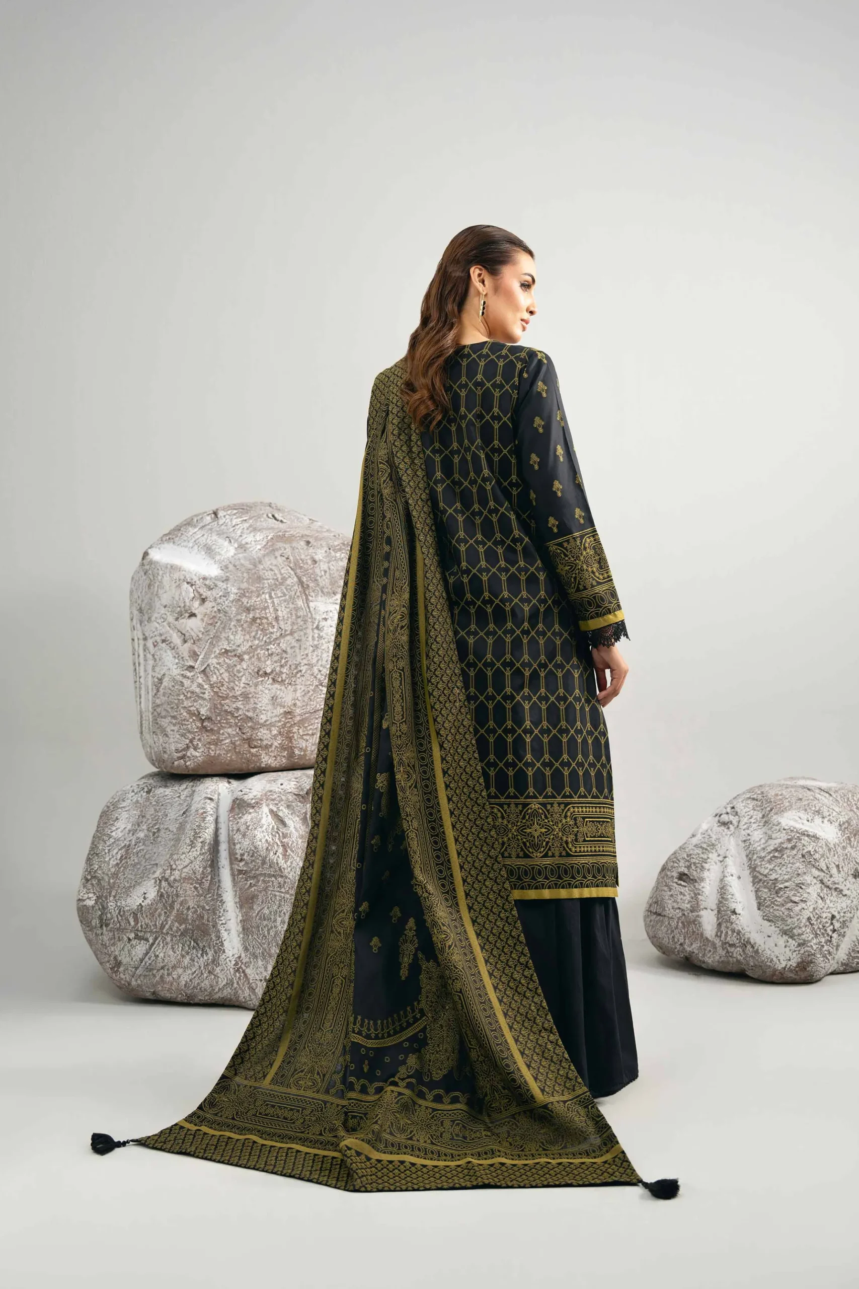 3 Piece - Dyed Jacquard Suit - 42502039