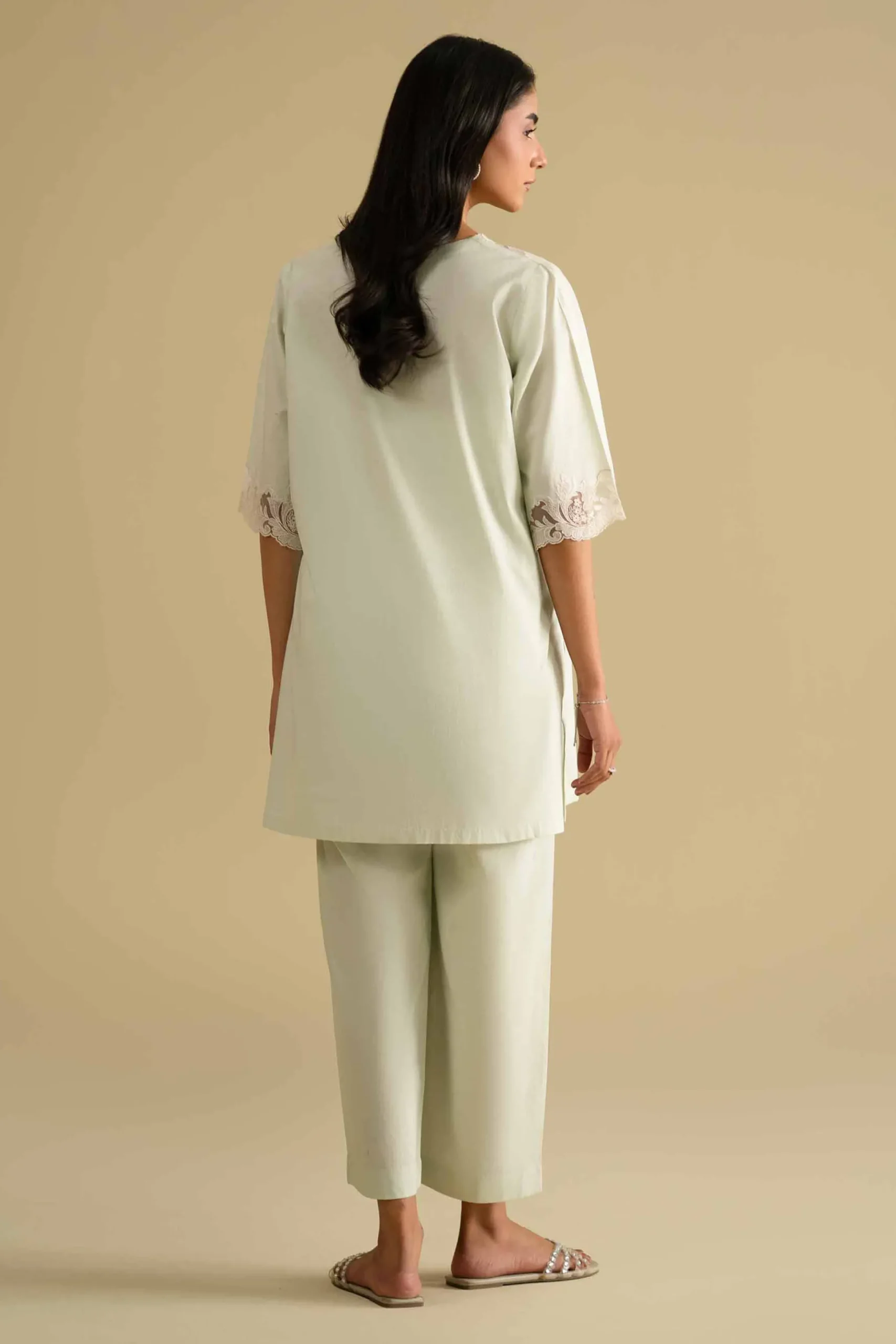 2 Piece - Embroidered Loungewear - KLS26-04