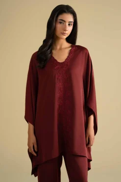 2 Piece - Embroidered Loungewear - KLS26-09