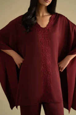 2 Piece - Embroidered Loungewear - KLS26-09