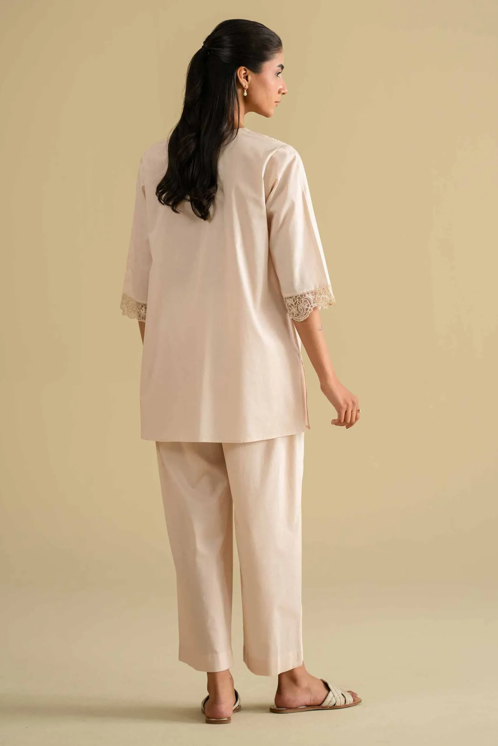 2 Piece - Embroidered Loungewear - KLS26-07