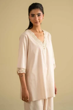 2 Piece - Embroidered Loungewear - KLS26-07