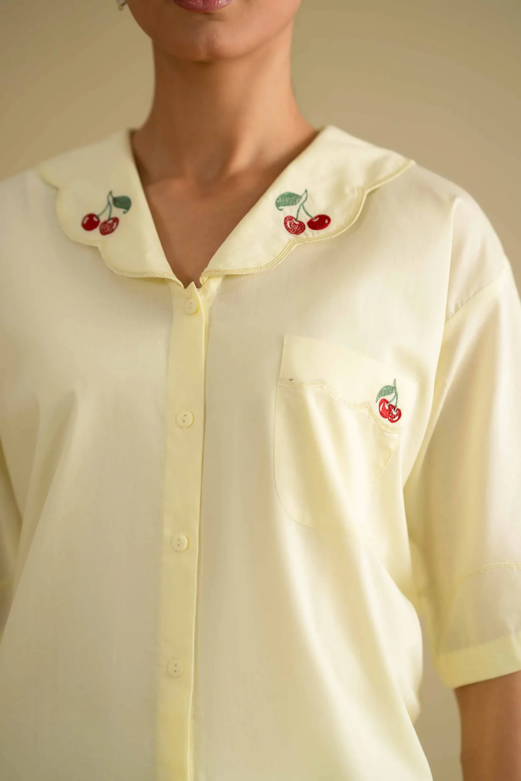 2 Piece - Embroidered Loungewear - KLS26-06