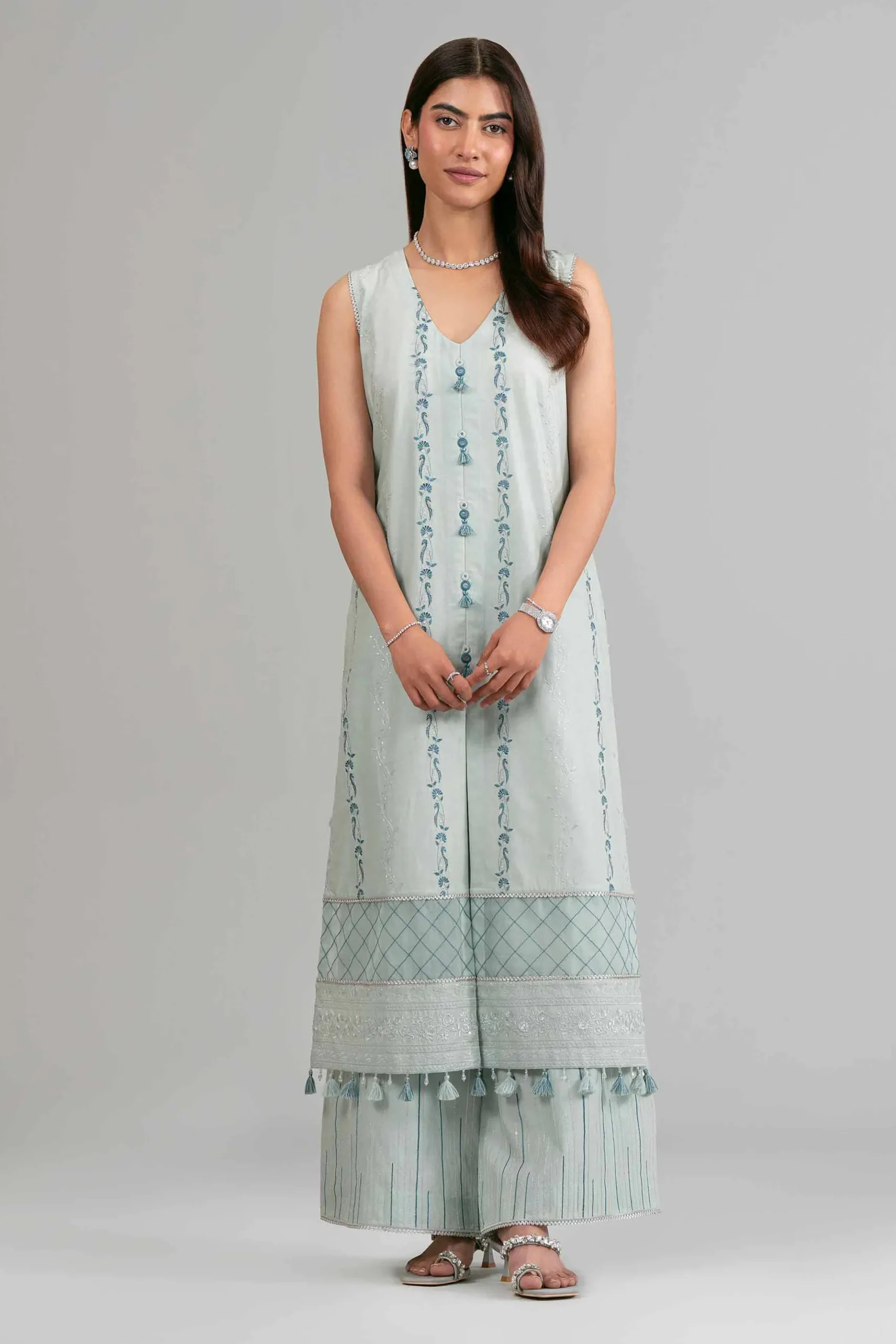2 Piece - Embroidered Suit - 42619935