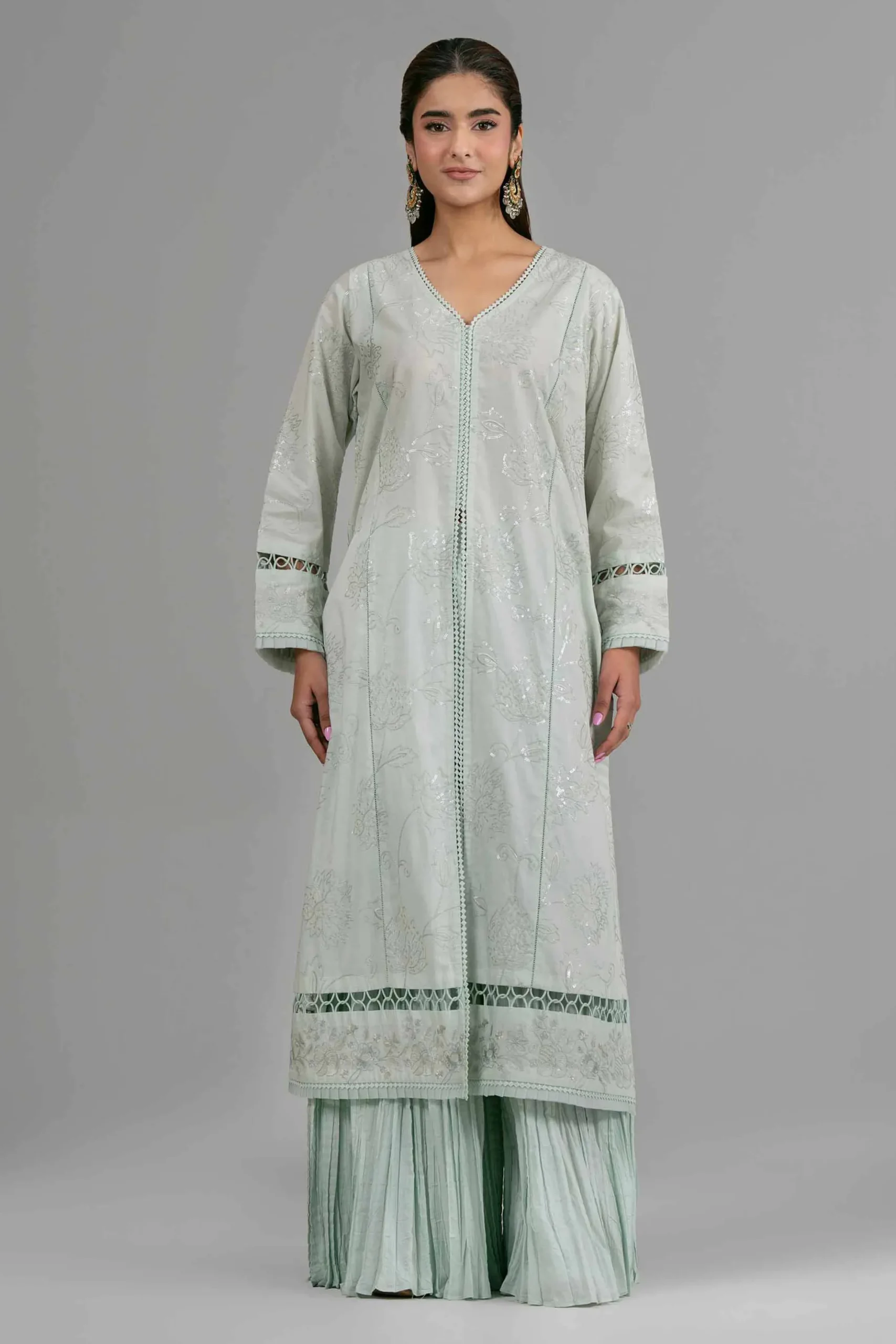 2 Piece - Embroidered Suit - 42619934
