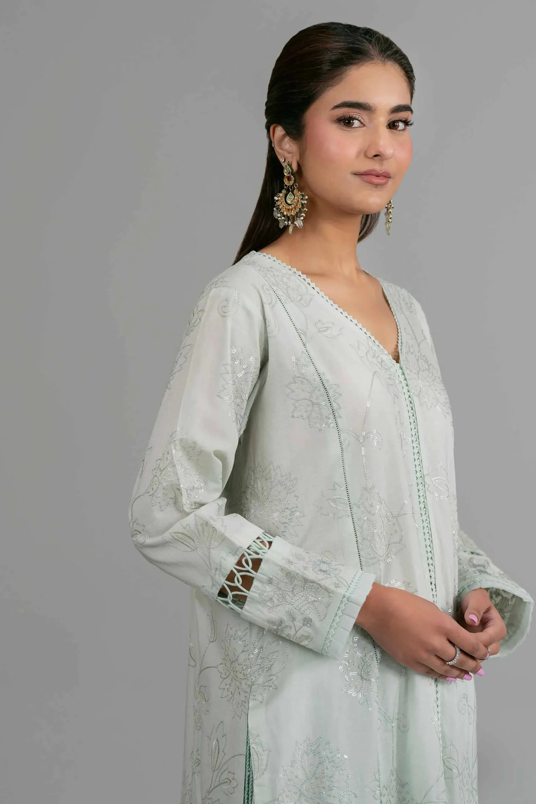 2 Piece - Embroidered Suit - 42619934