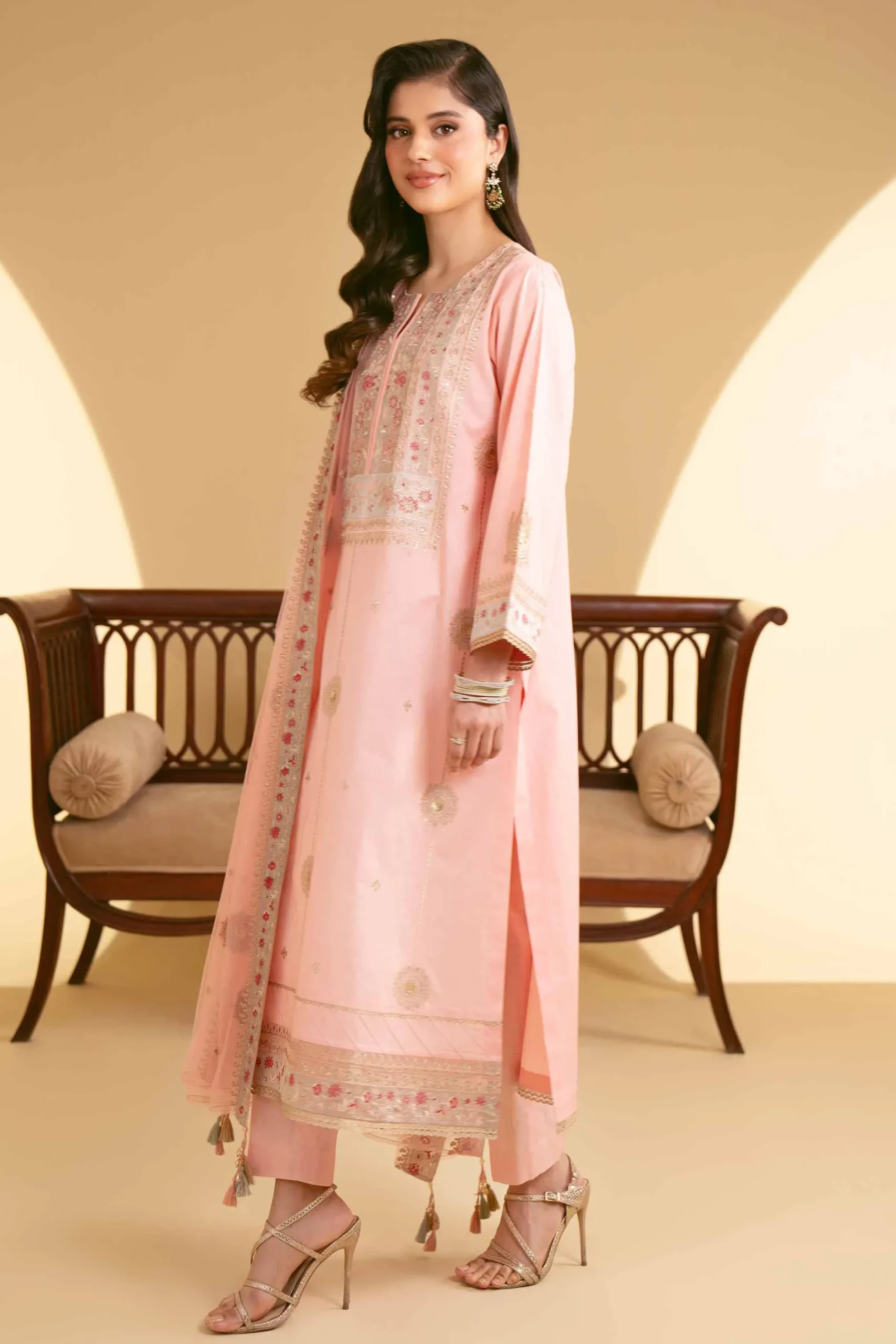 3 Piece - Embroidered Suit - 42519121