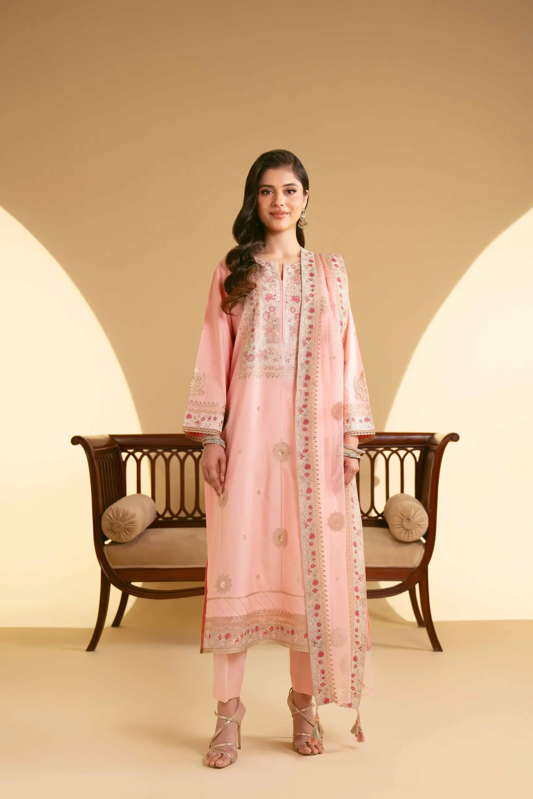 3 Piece - Embroidered Suit - 42519121