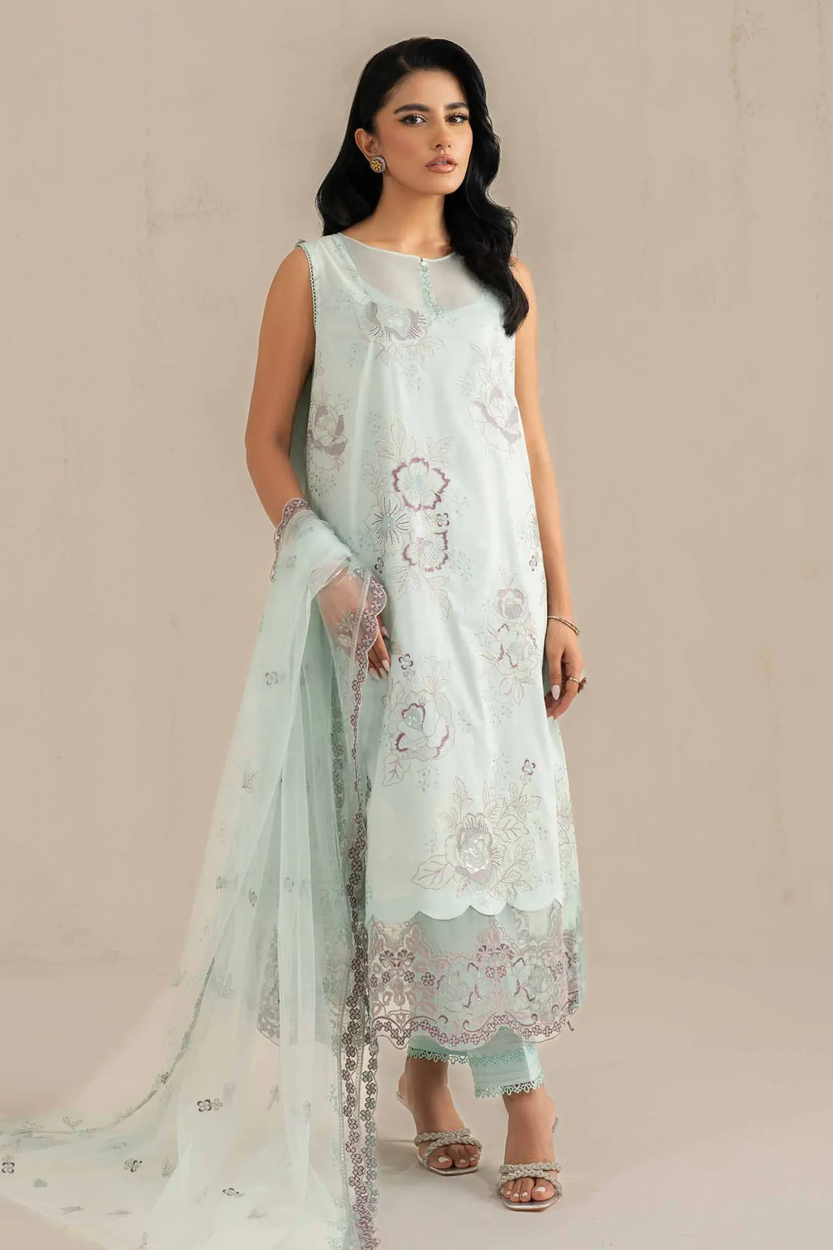 3 Piece - Embroidered Suit - 42519114