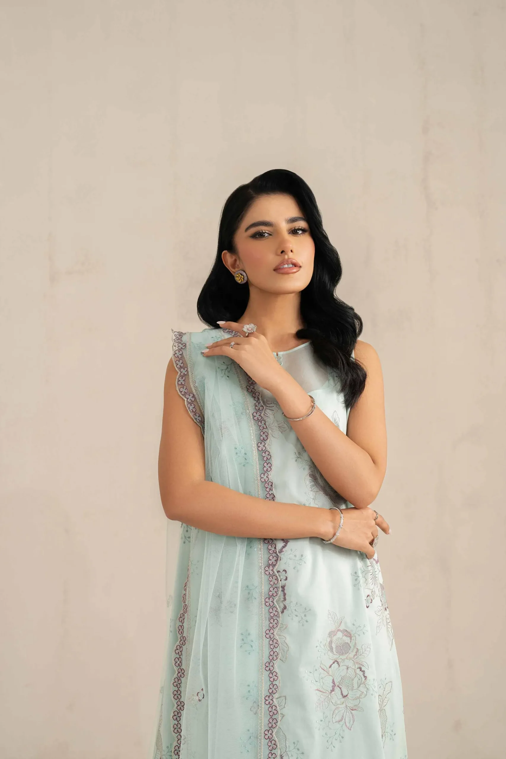 3 Piece - Embroidered Suit - 42519114