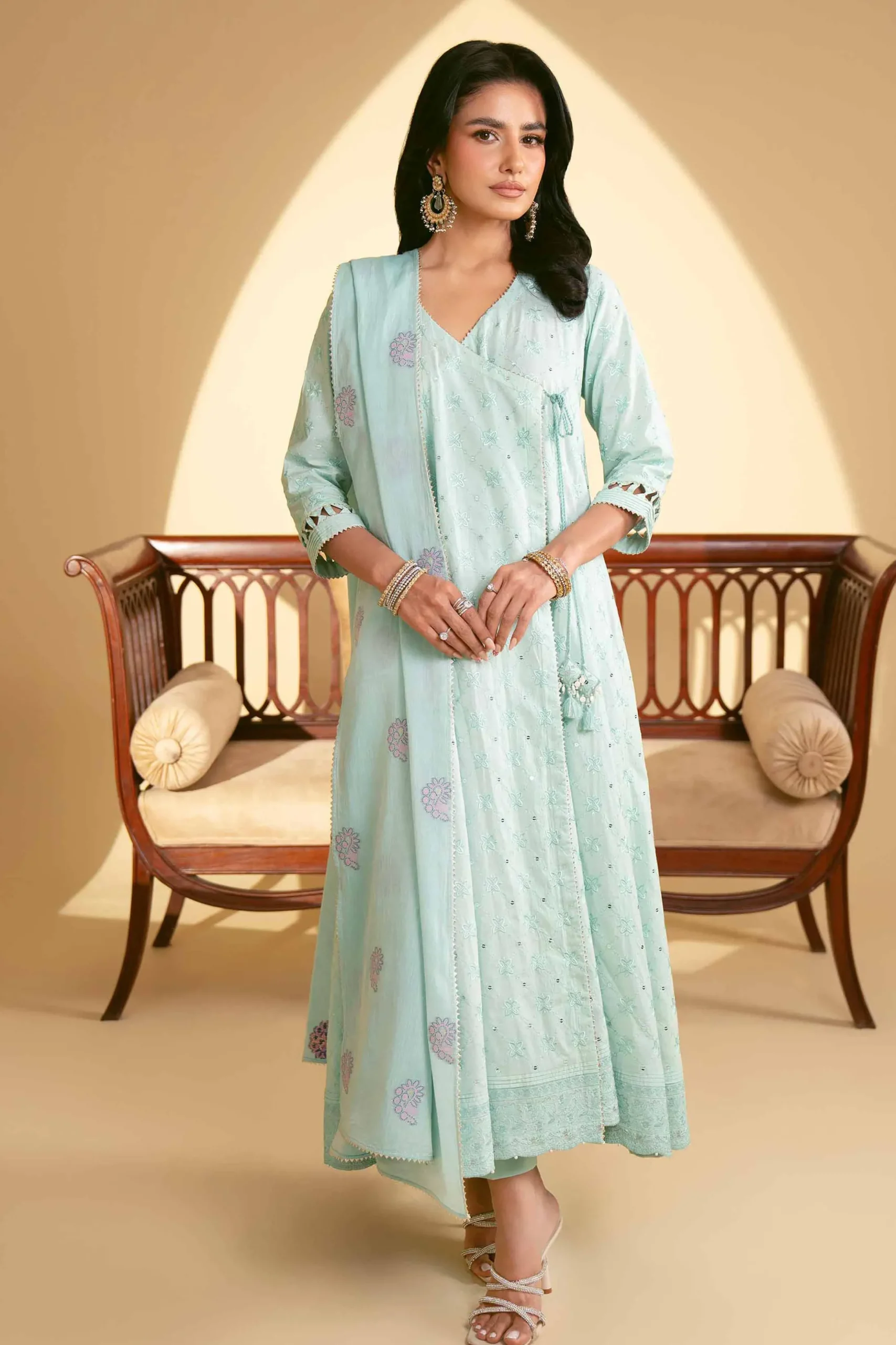 3 Piece - Embroidered Suit - 42519187