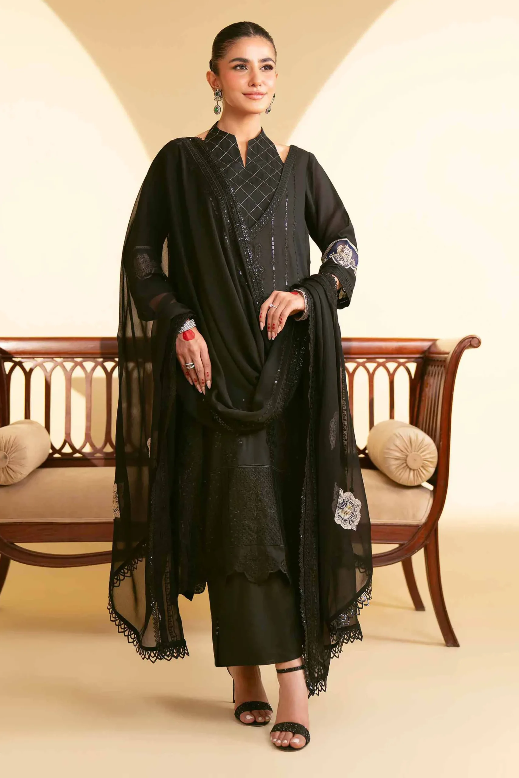 3 Piece - Embroidered Suit - 42519425