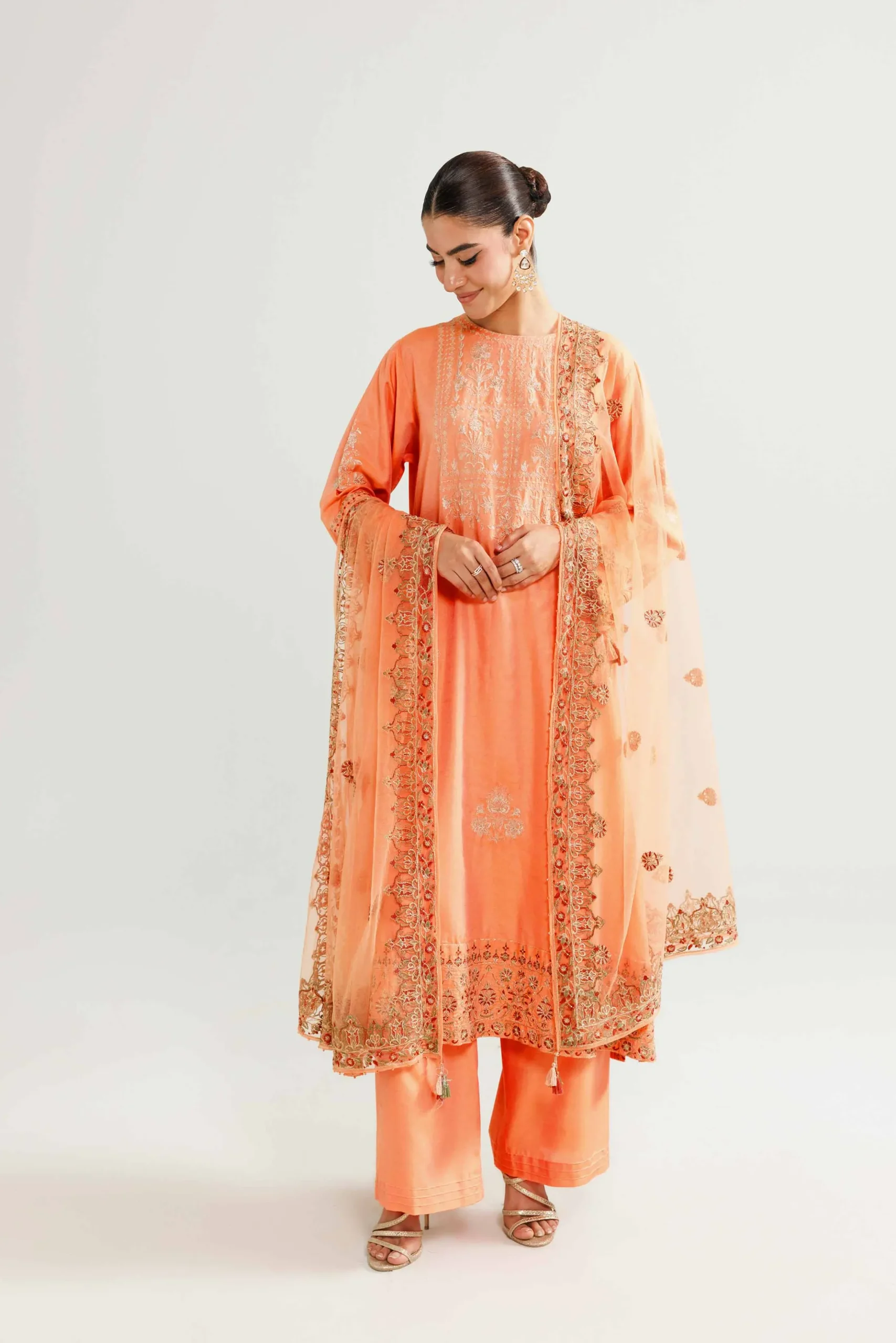 3 Piece - Embroidered Suit - 42519542