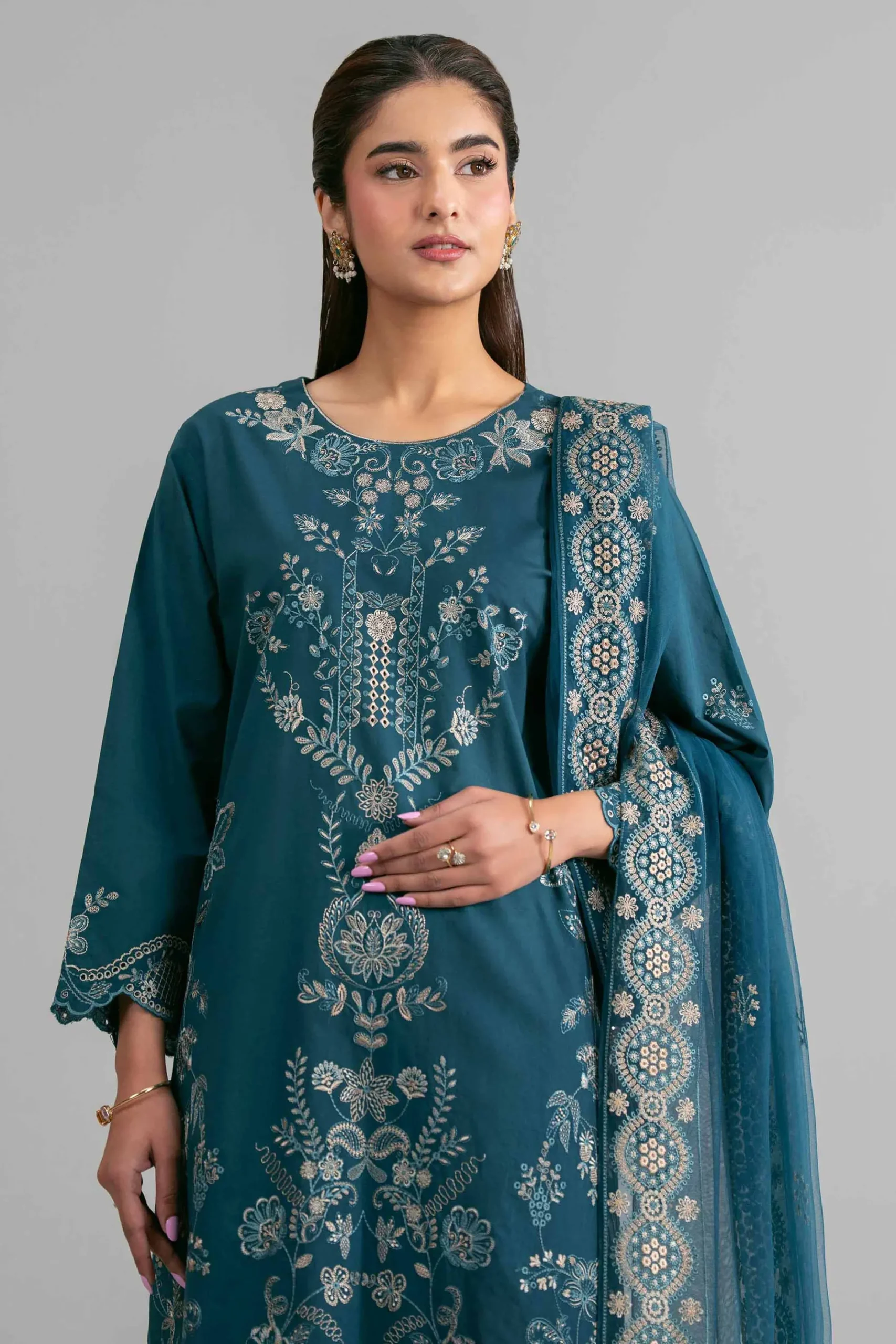 3 Piece - Embroidered Suit - 42619959