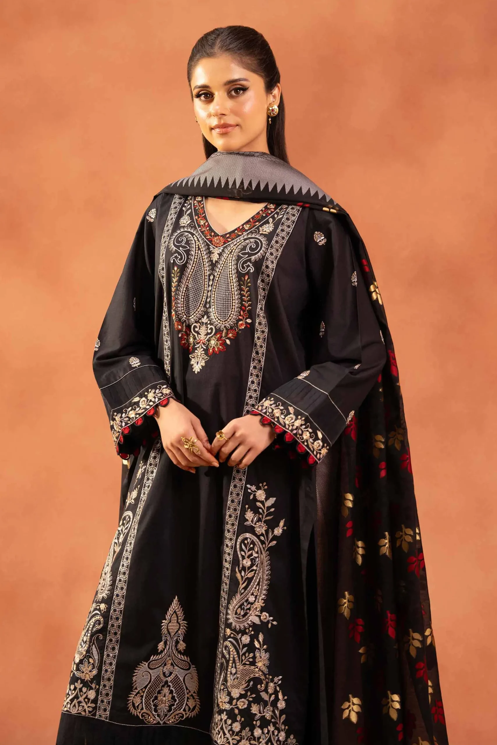 3 Piece - Embroidered Suit - 42519106