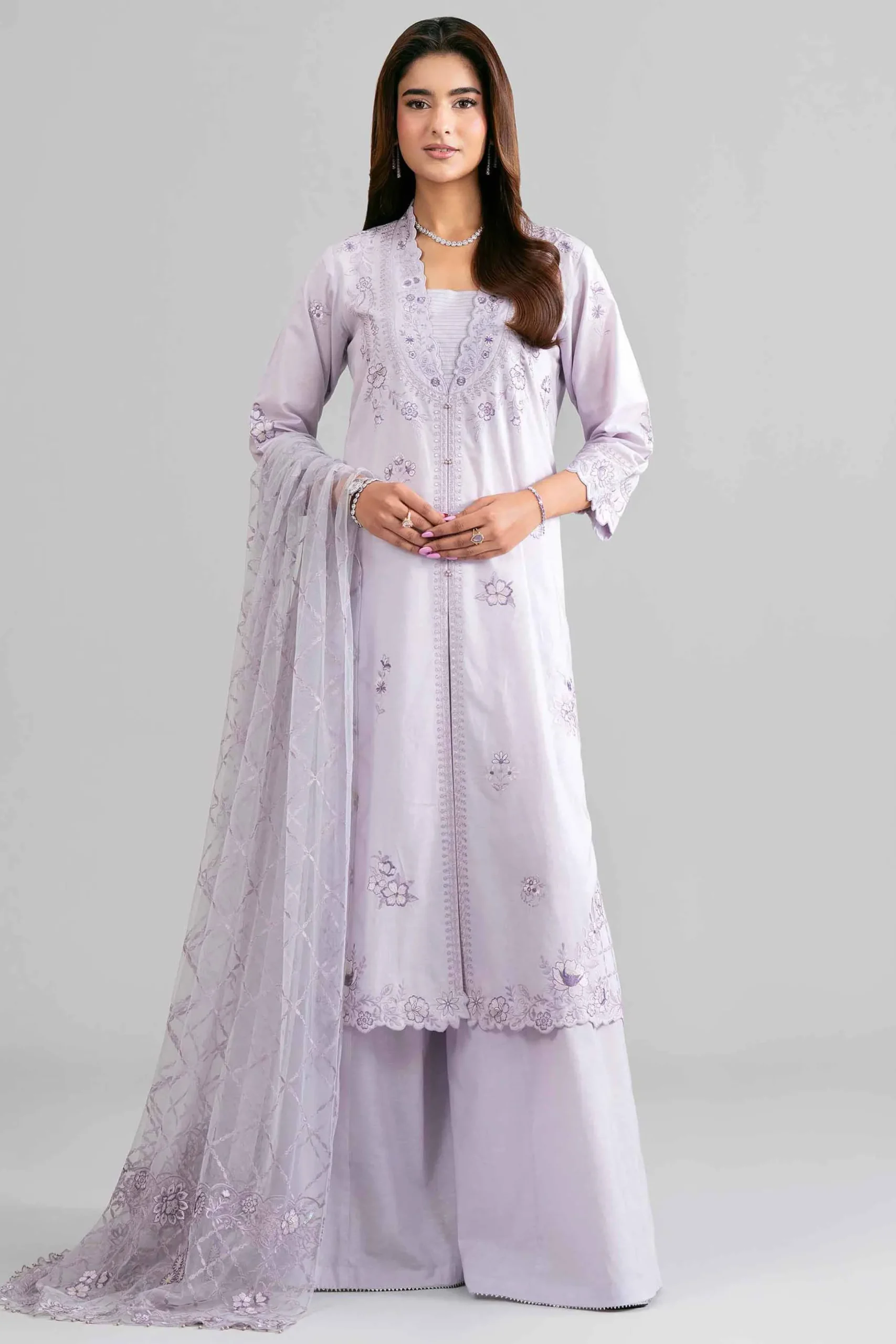 3 Piece - Embroidered Suit - 42619943