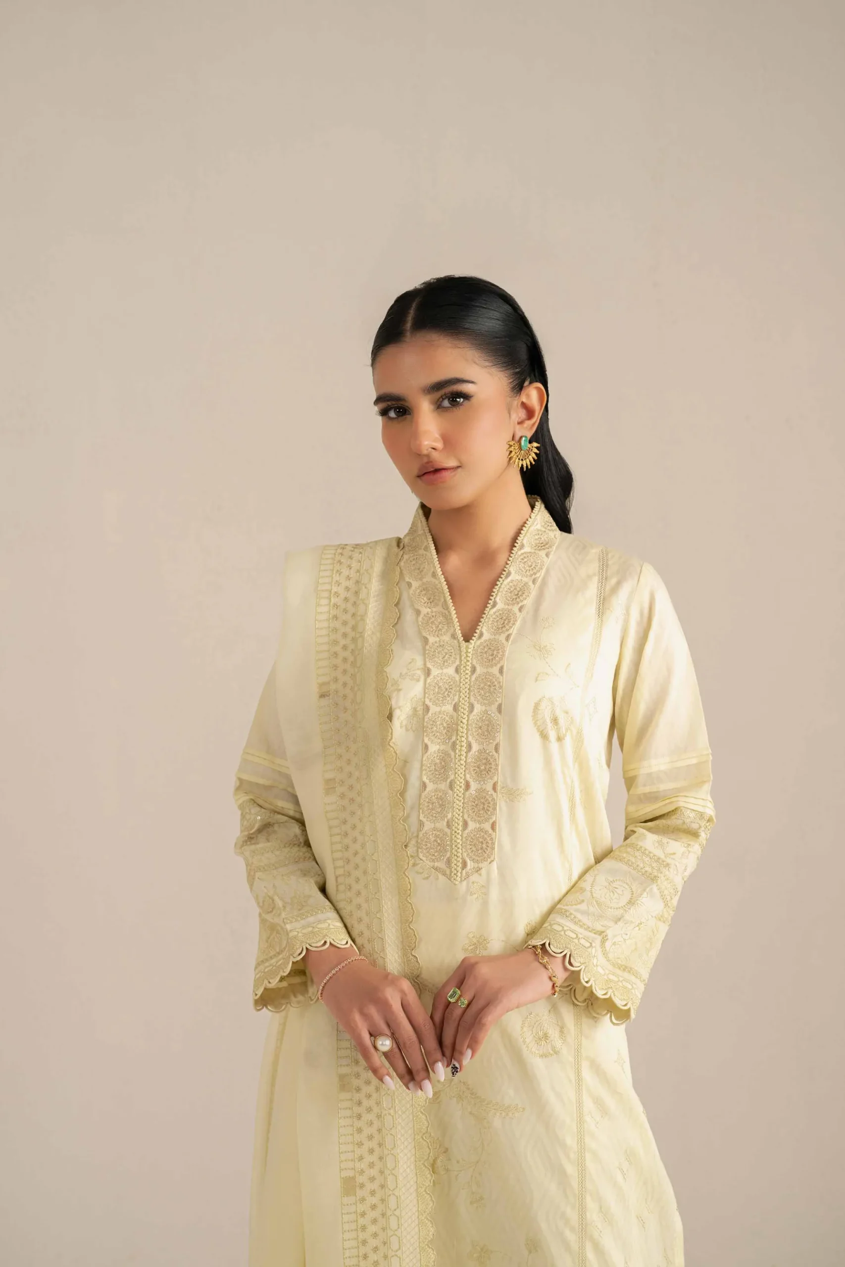 3 Piece - Embroidered Suit - 42519137