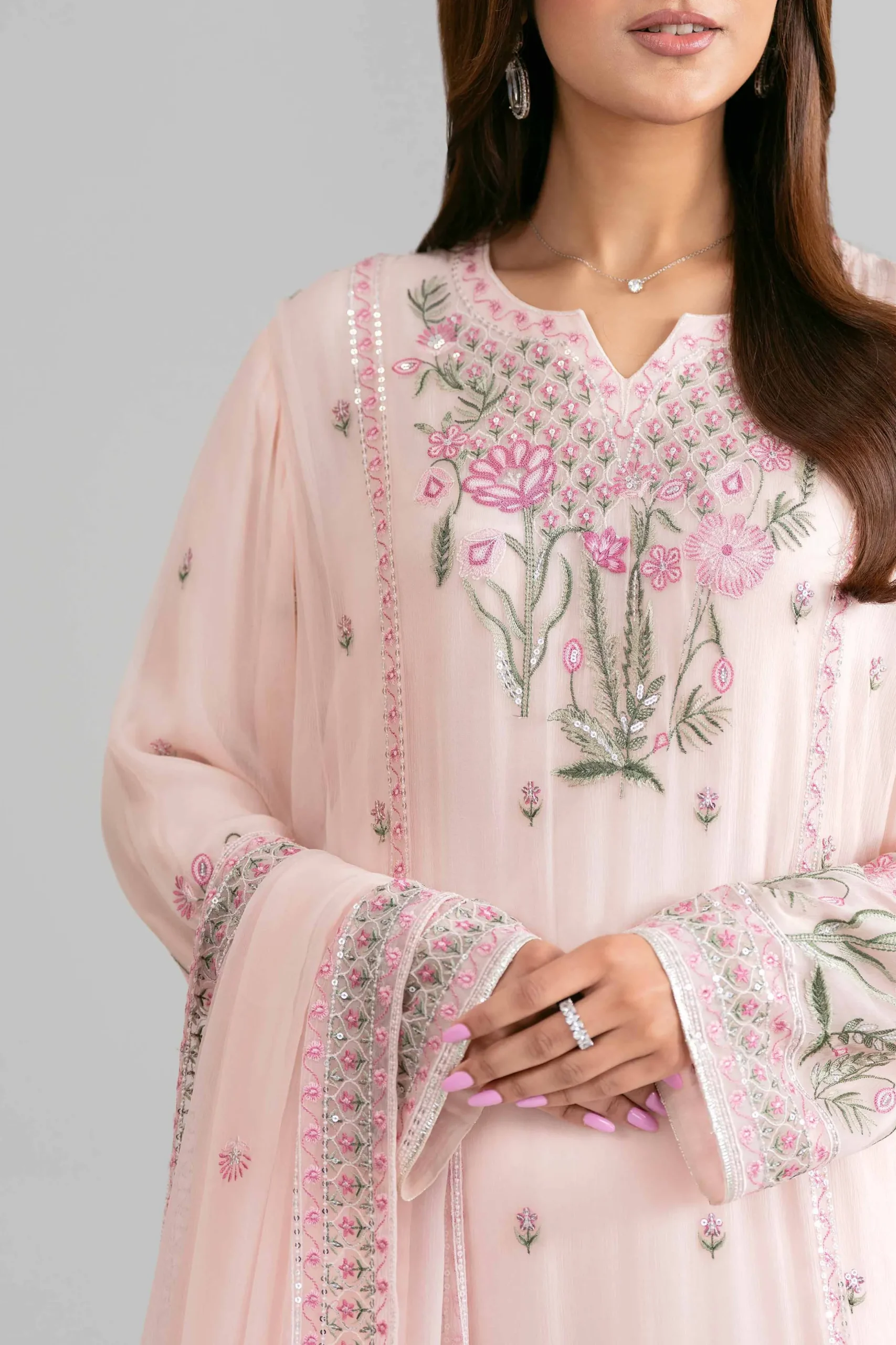 3 Piece - Embroidered Suit - 42619958