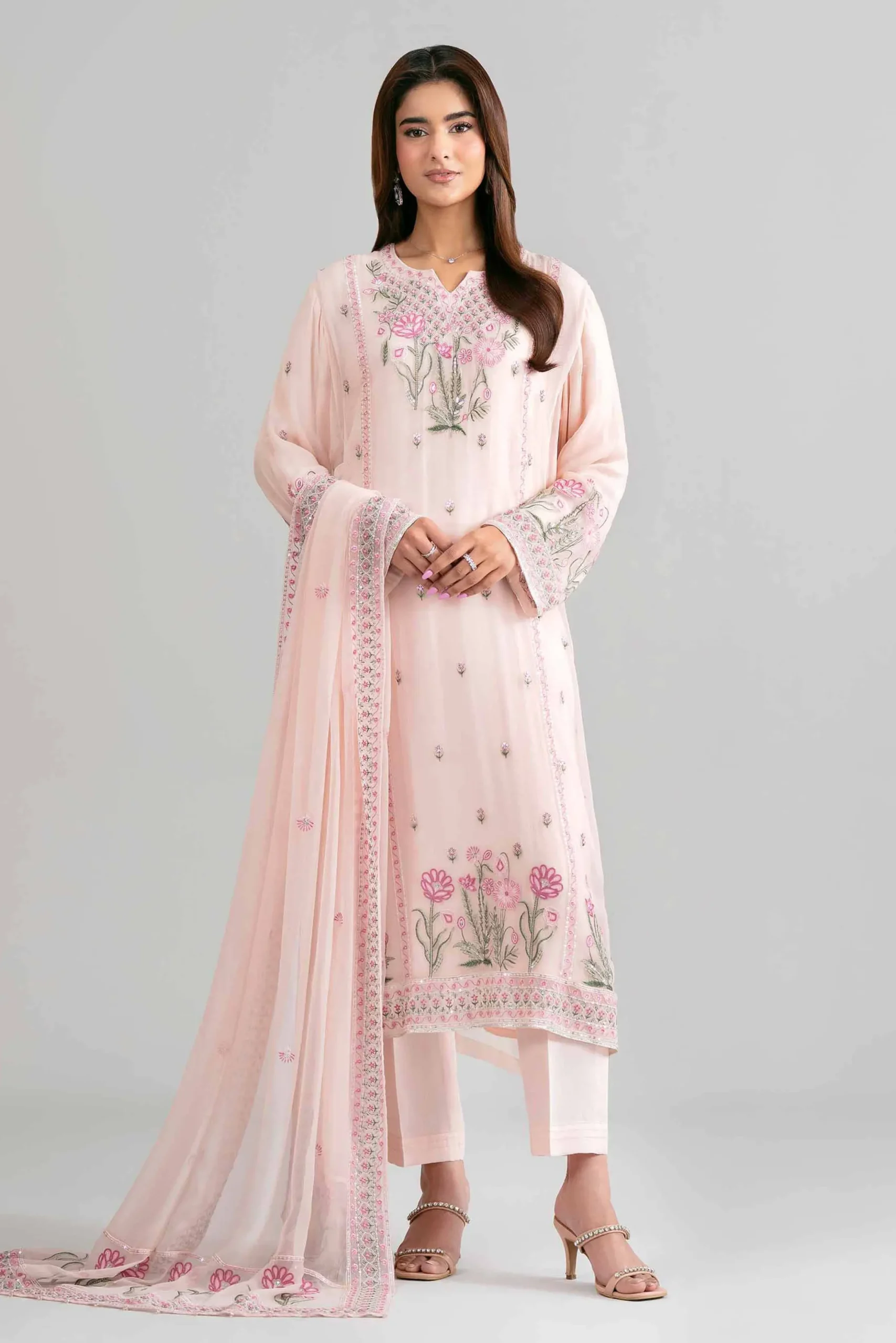3 Piece - Embroidered Suit - 42619958