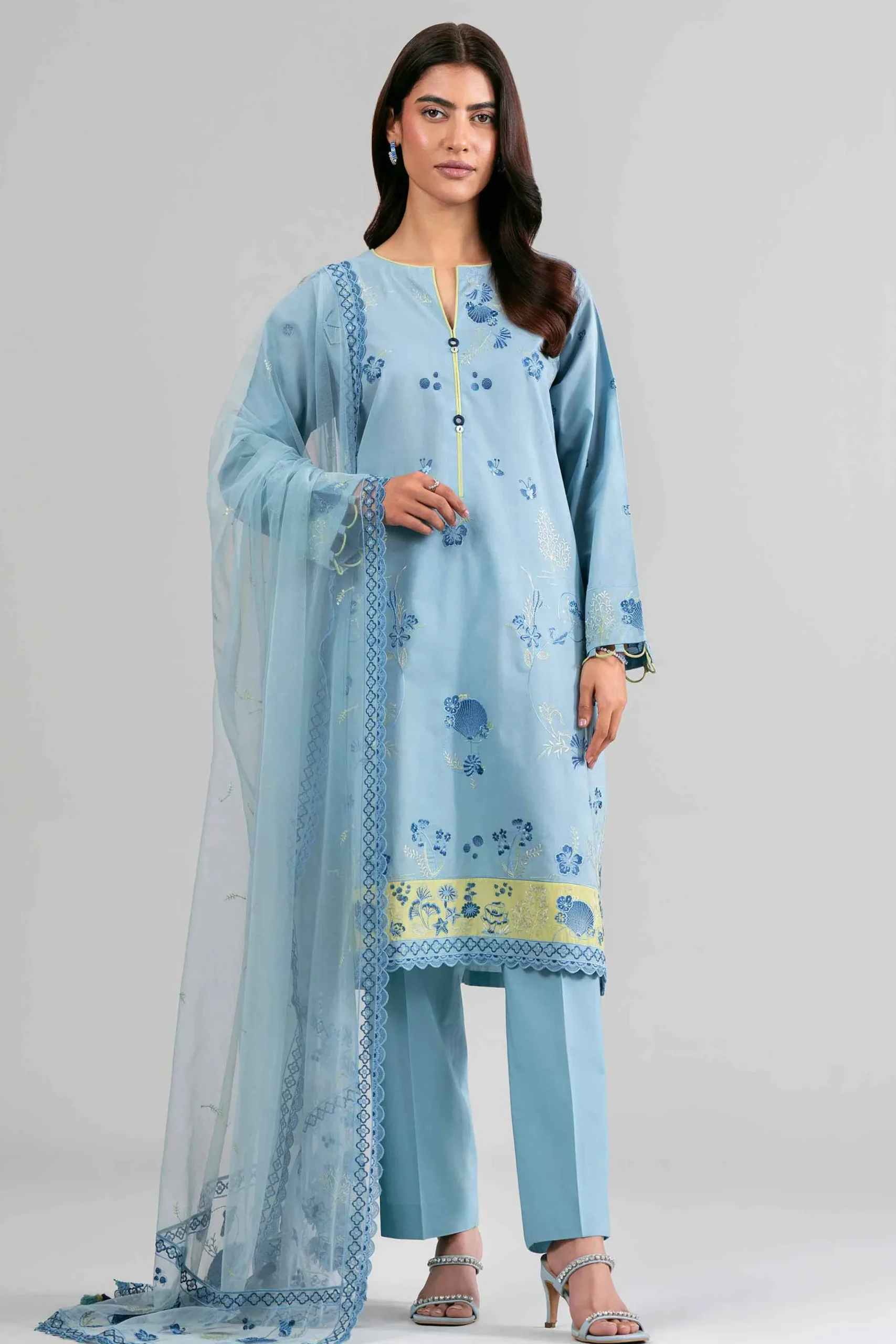 3 Piece - Embroidered Suit - 42619960