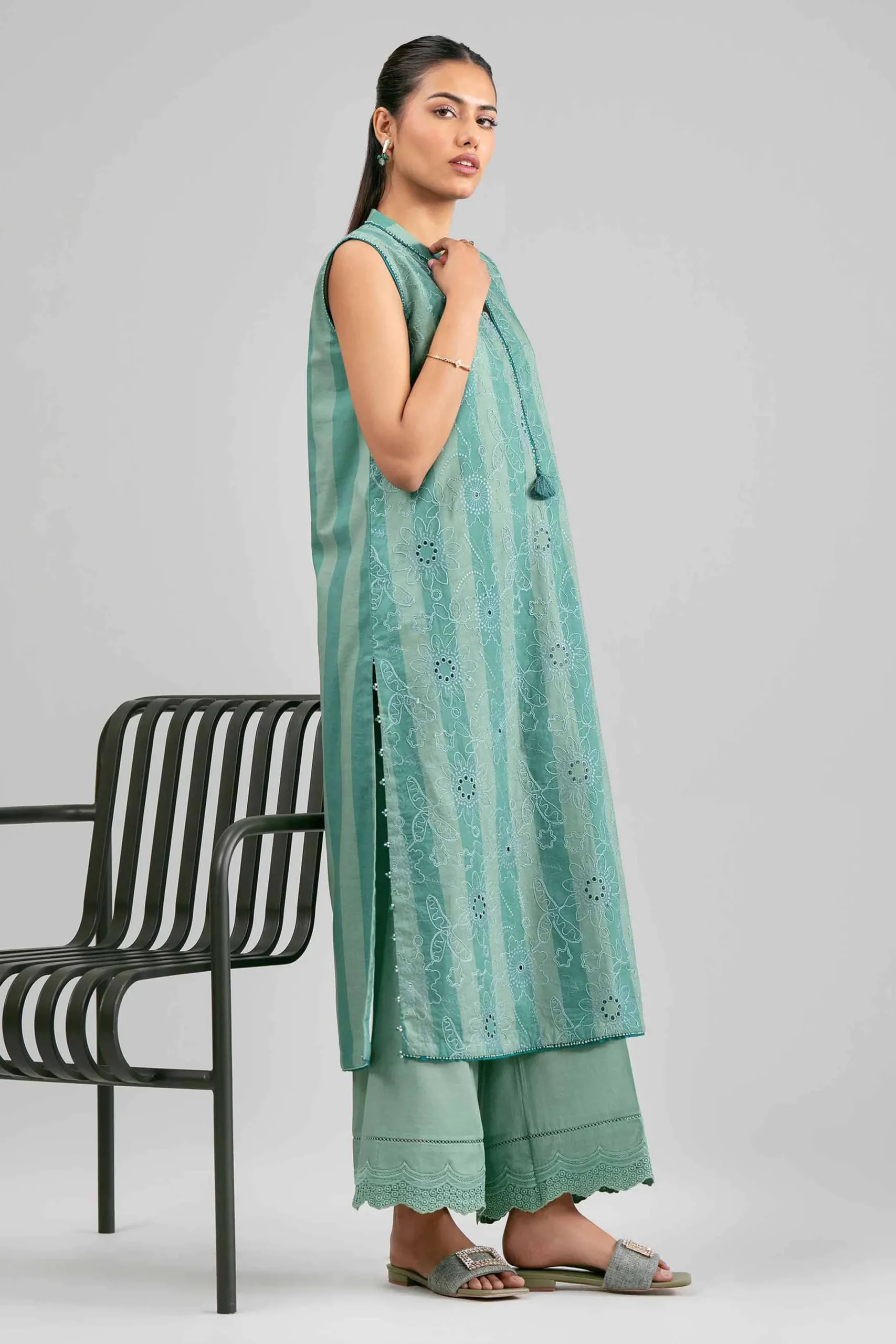 2 Piece - Embroidered Suit - 42601391