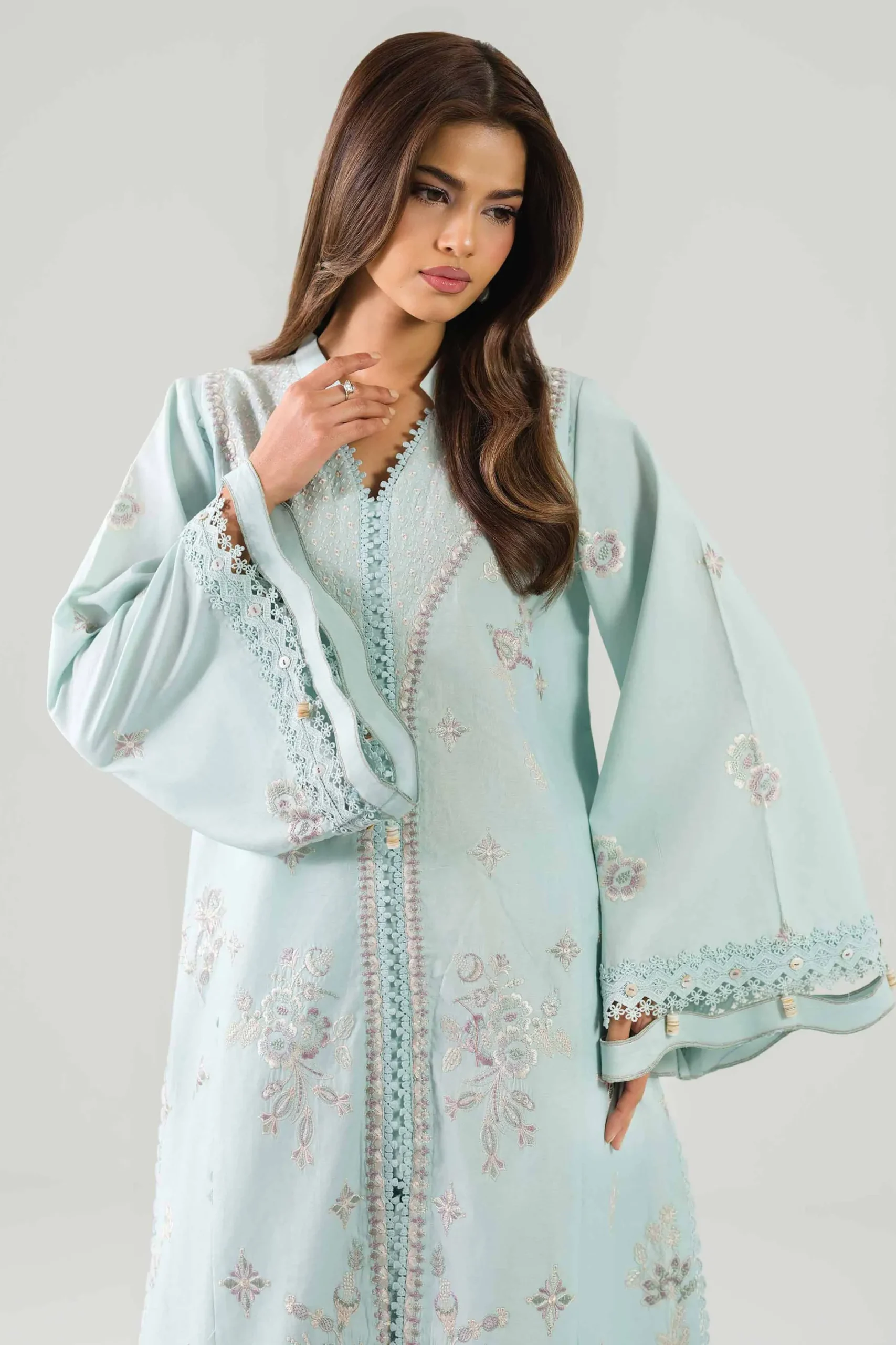 2 Piece - Embroidered Suit - 42601096
