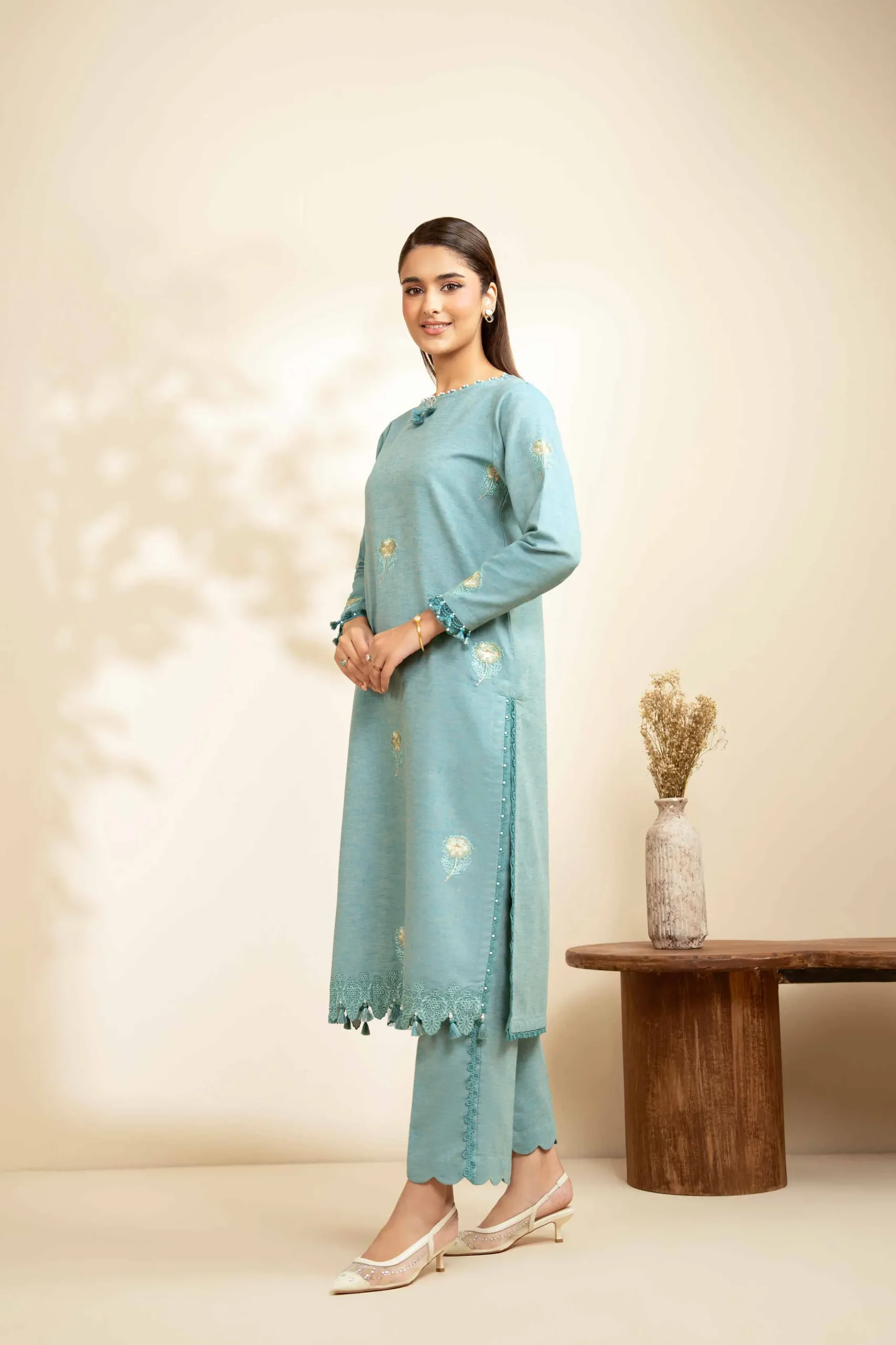 2 Piece - Embroidered Suit - 42502475