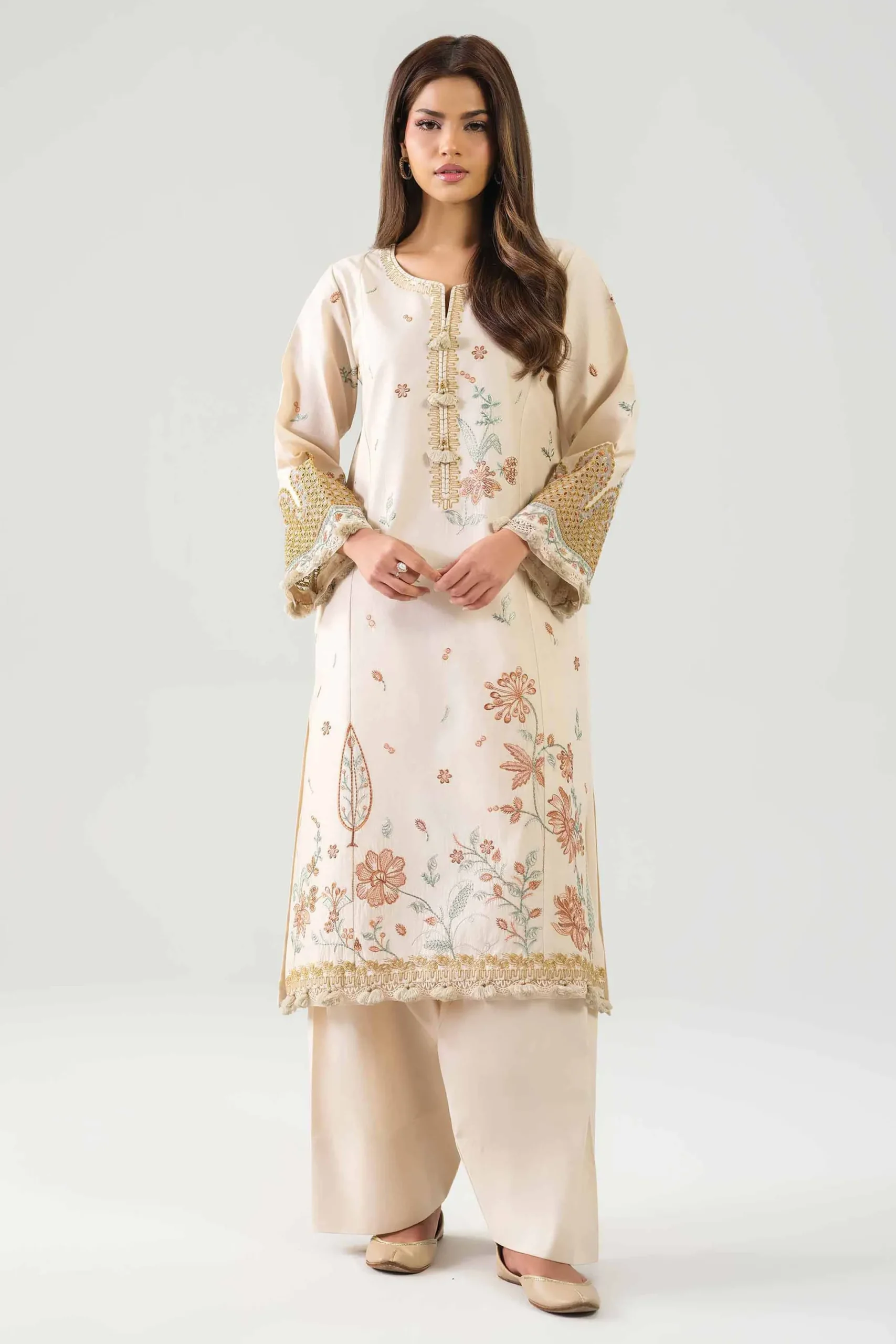 2 Piece - Embroidered Suit - 42601052