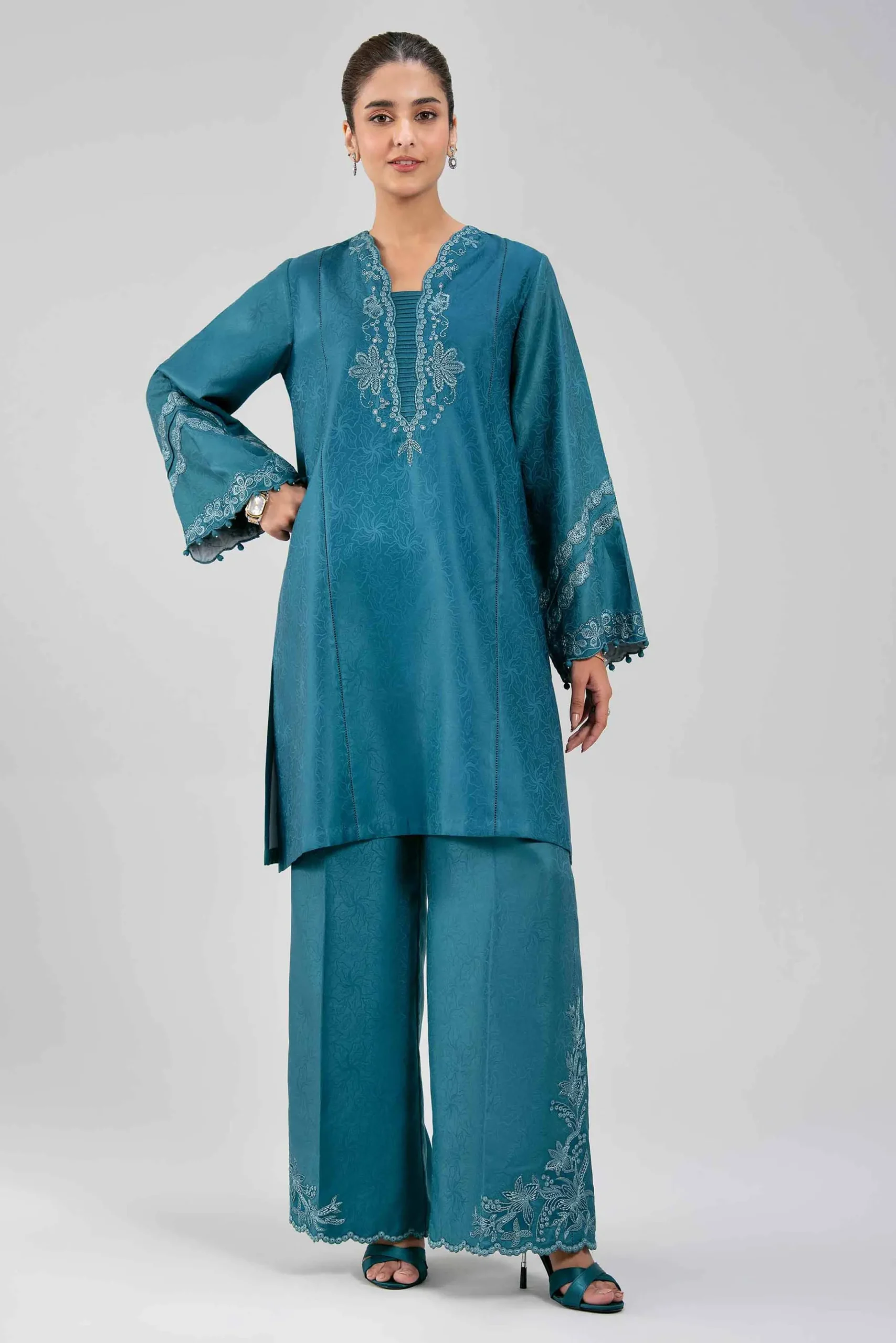 2 Piece - Embroidered Suit - 42503738