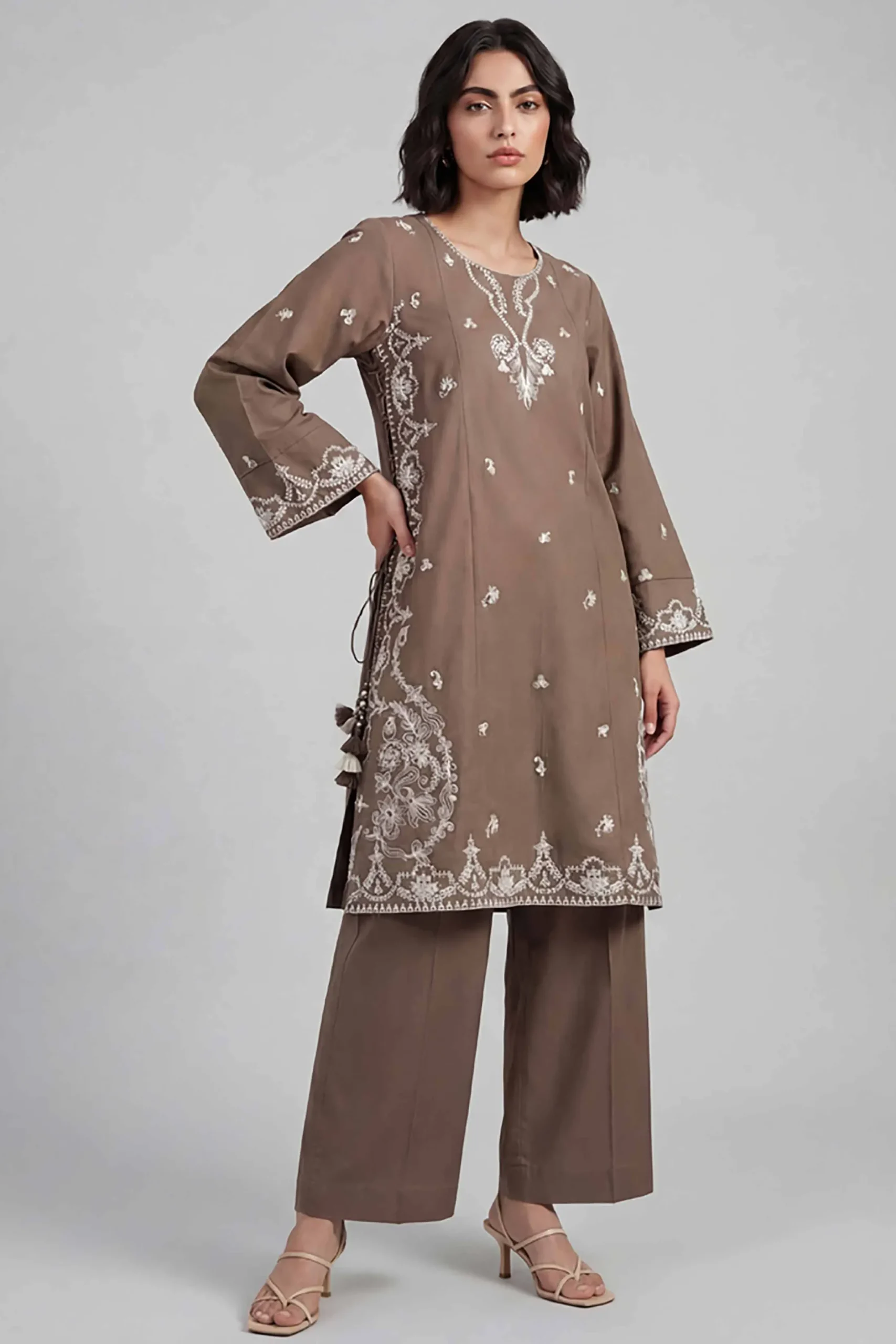 2 Piece - Embroidered Suit - 42601637