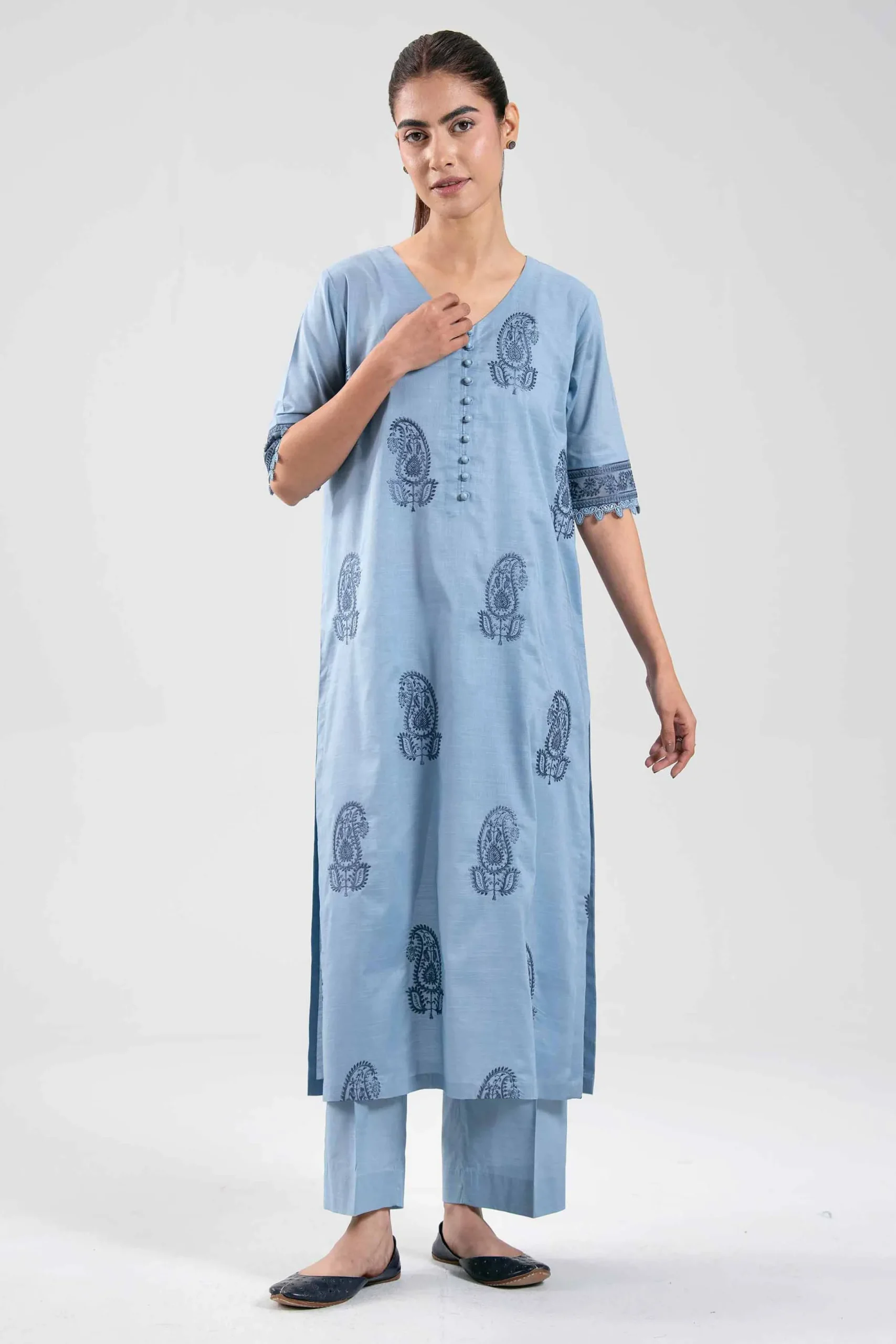 2 Piece - Embroidered Suit - 42502306