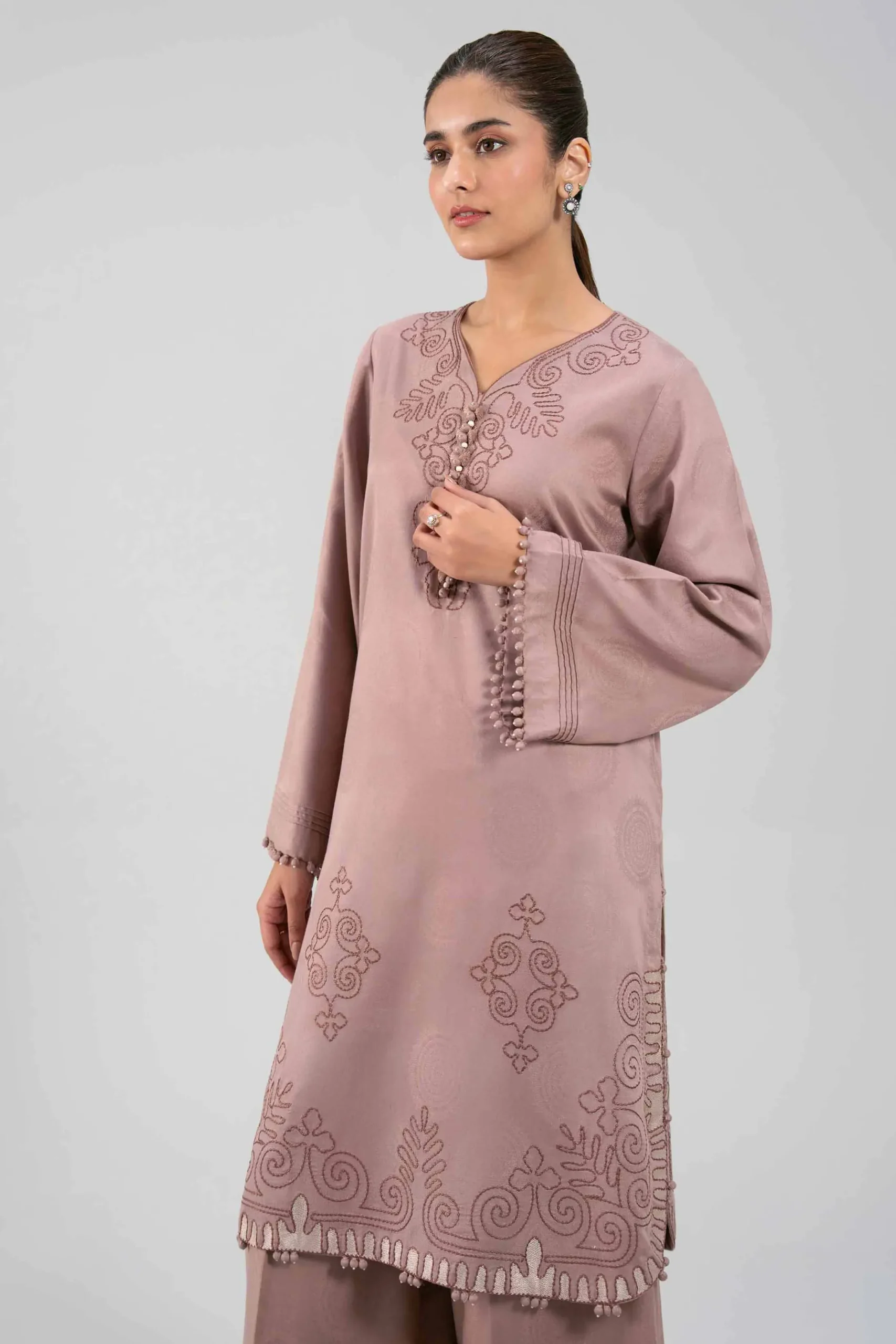2 Piece - Embroidered Suit - 42503737