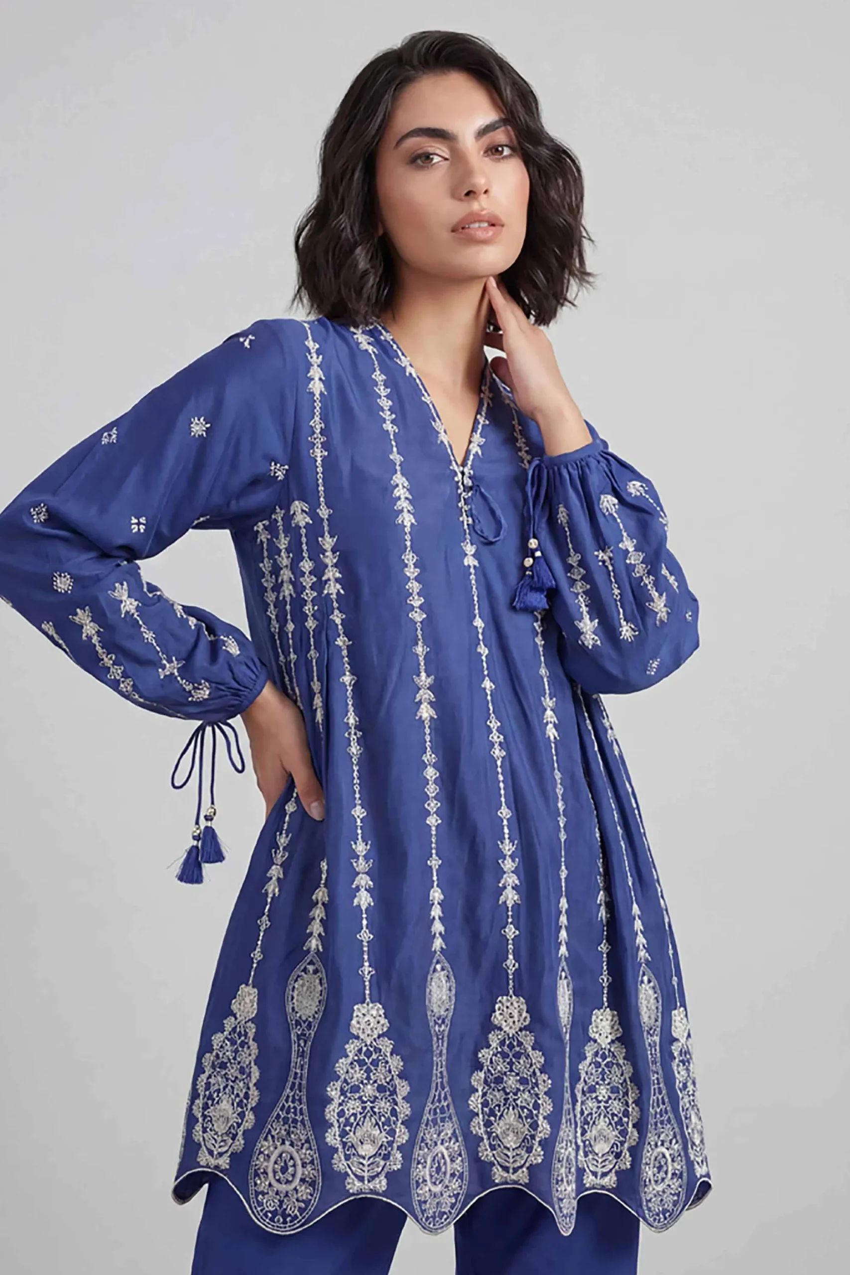 2 Piece - Embroidered Suit - 42601635