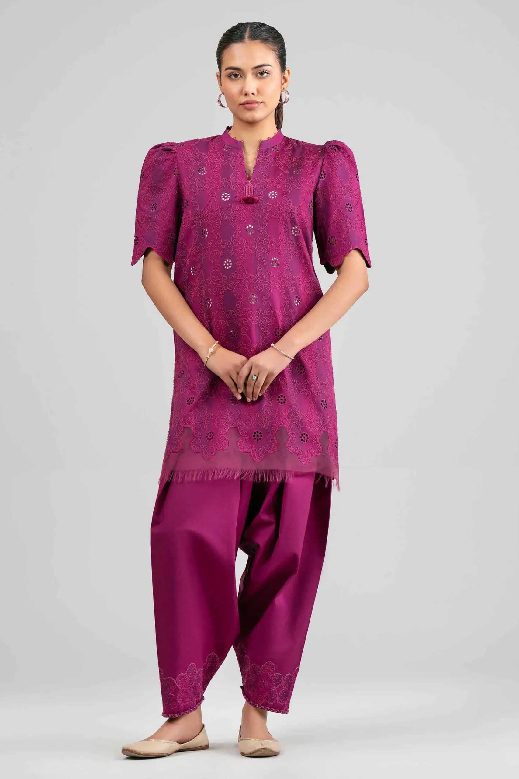 2 Piece - Embroidered Suit - 42601393