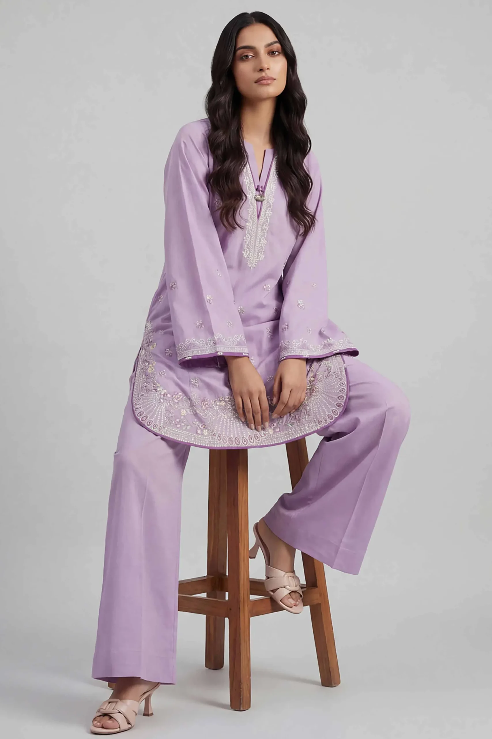 2 Piece - Embroidered Suit - 42601630
