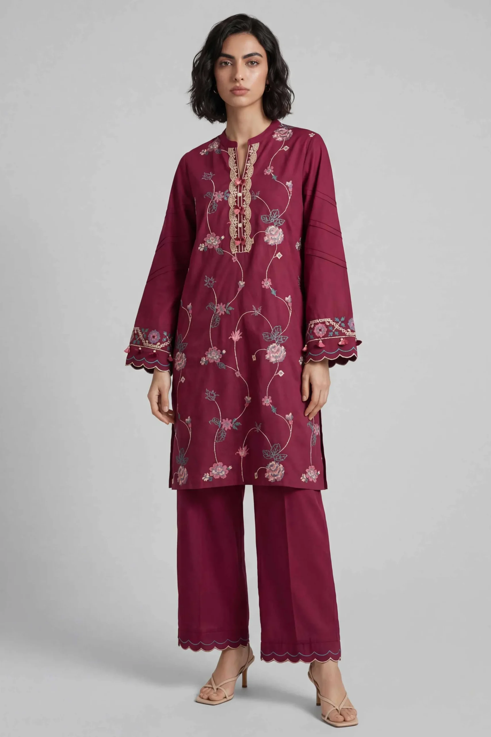 2 Piece - Embroidered Suit - 42601643