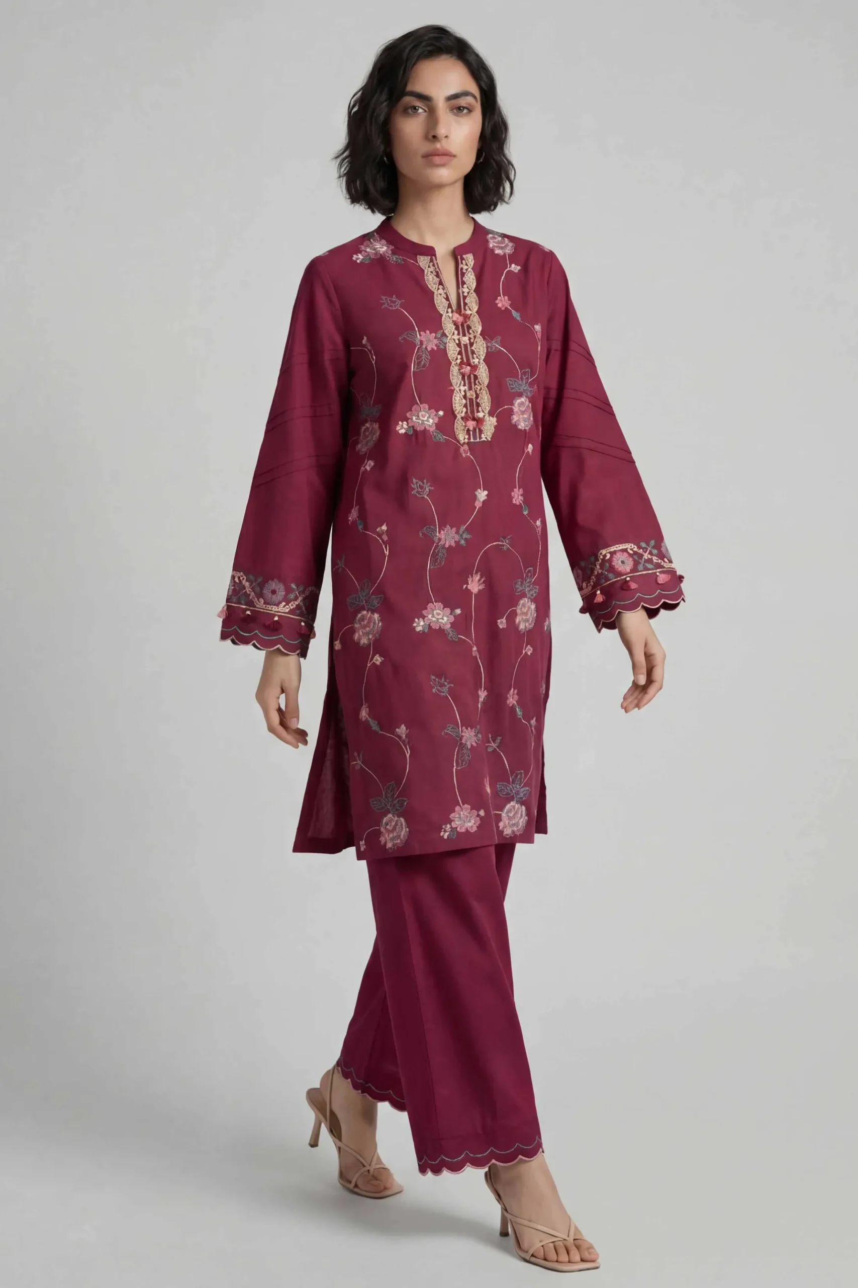 2 Piece - Embroidered Suit - 42601643
