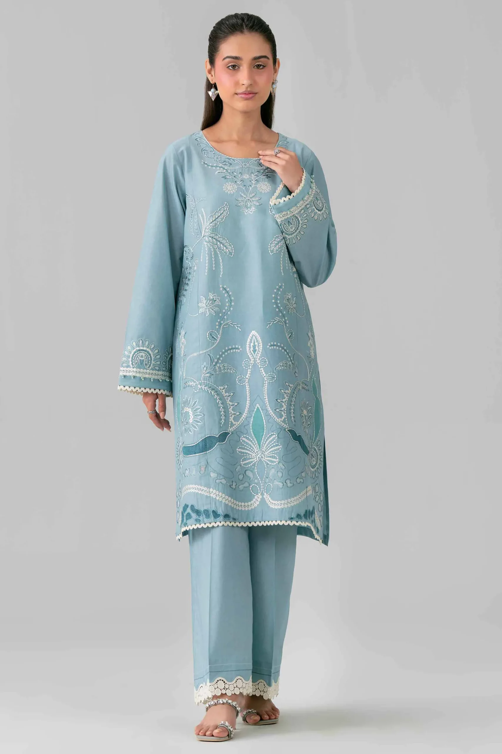 2 Piece - Embroidered Suit - 42601628