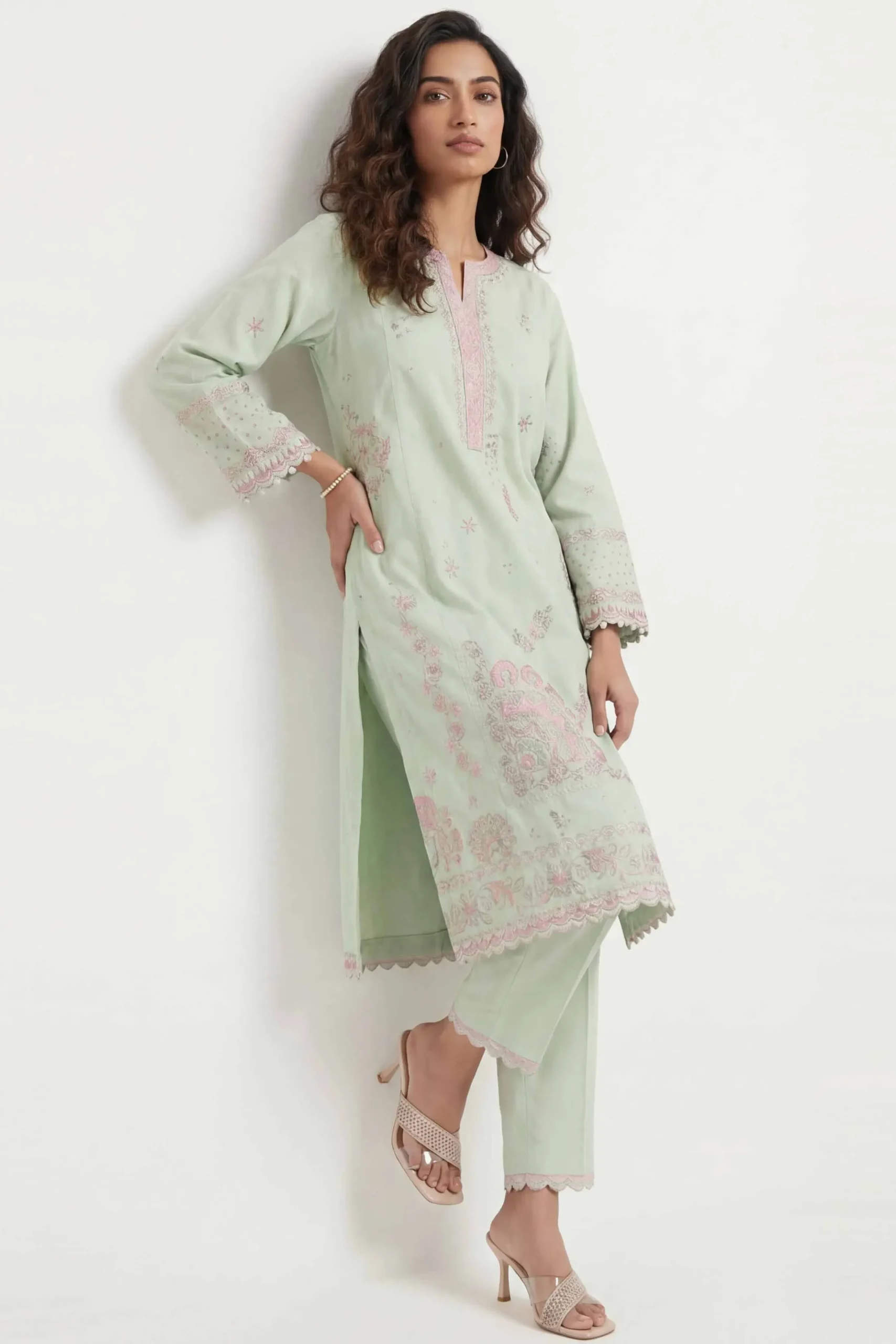 2 Piece - Embroidered Suit - 42601432