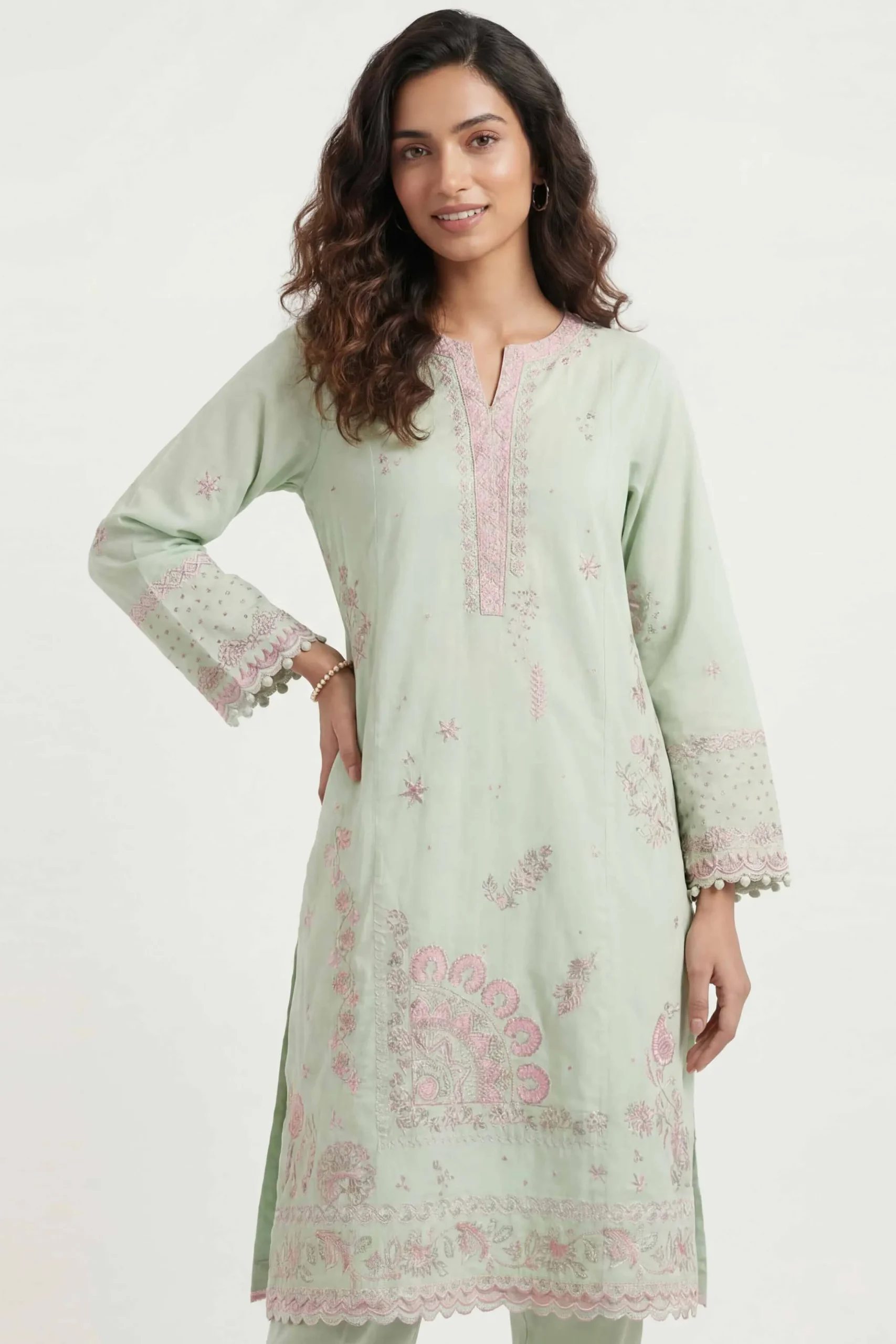 2 Piece - Embroidered Suit - 42601432
