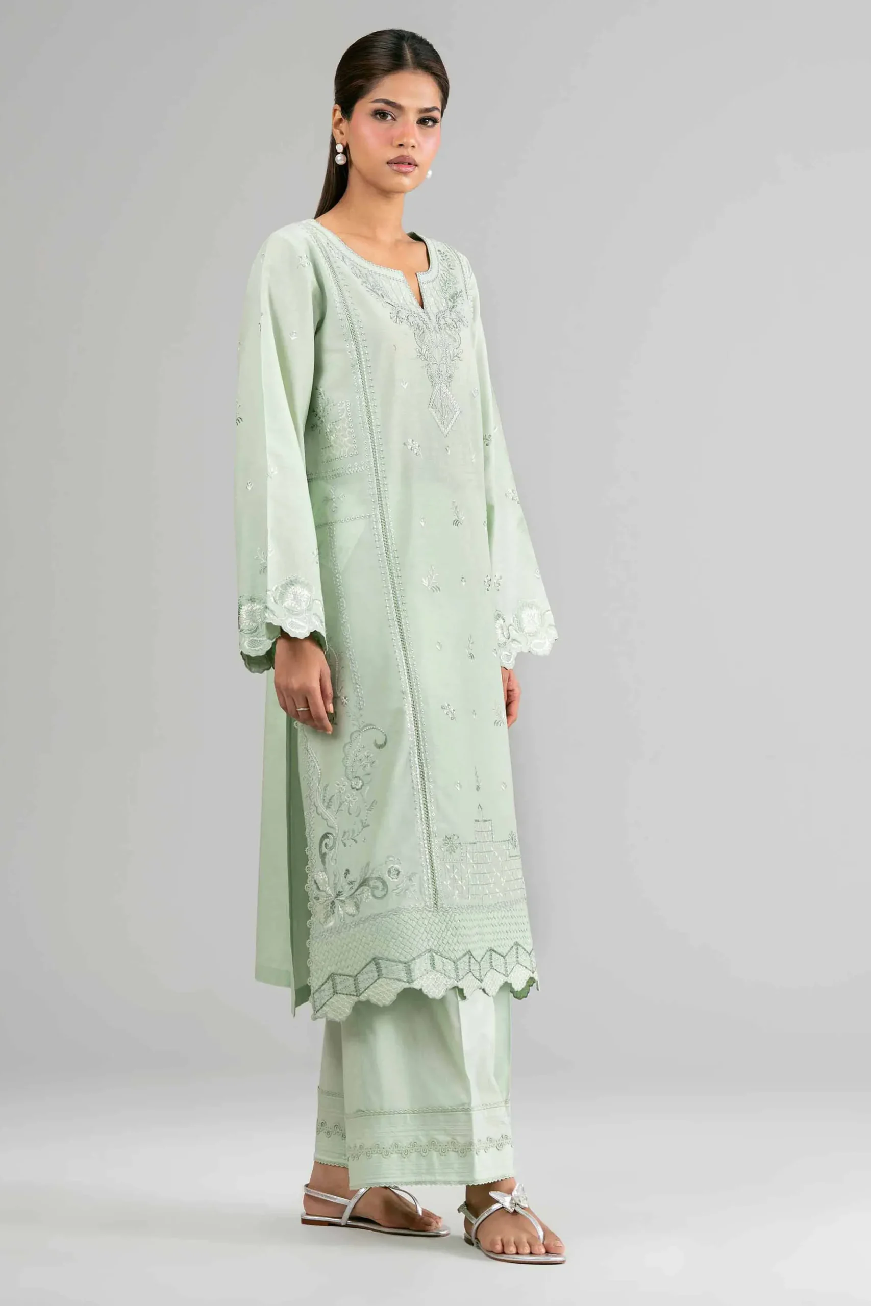 2 Piece - Embroidered Suit - 42601629