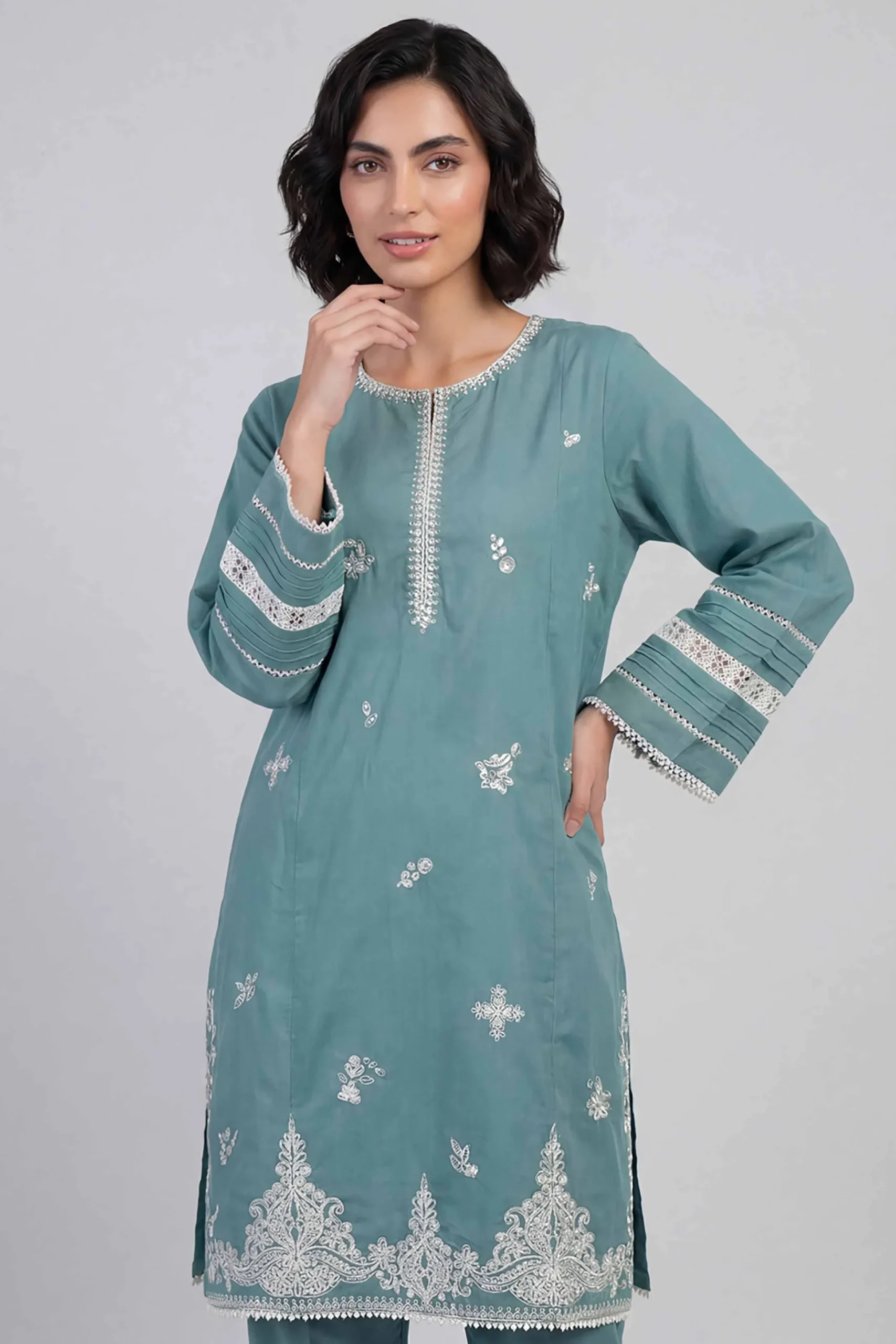 2 Piece - Embroidered Suit - 42601638