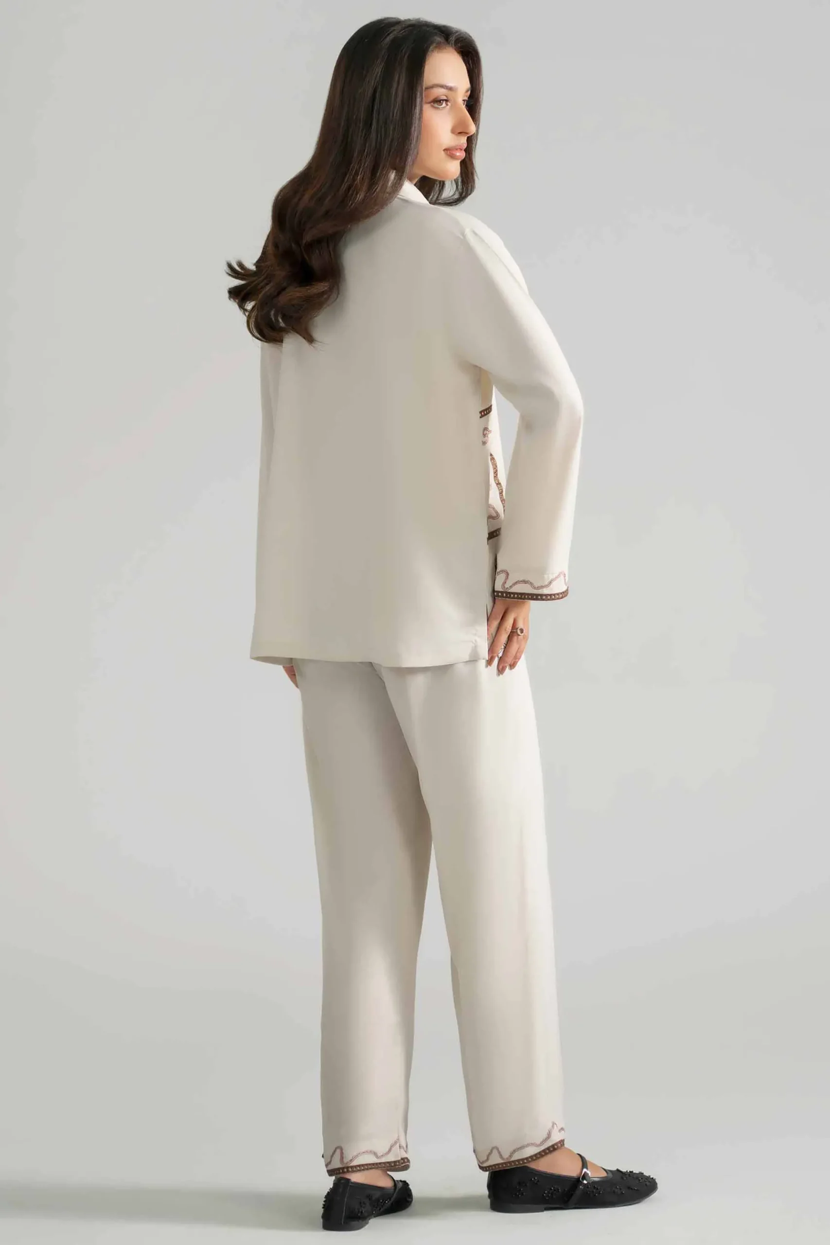 2 Piece - Embroidered Suit - AS26-26