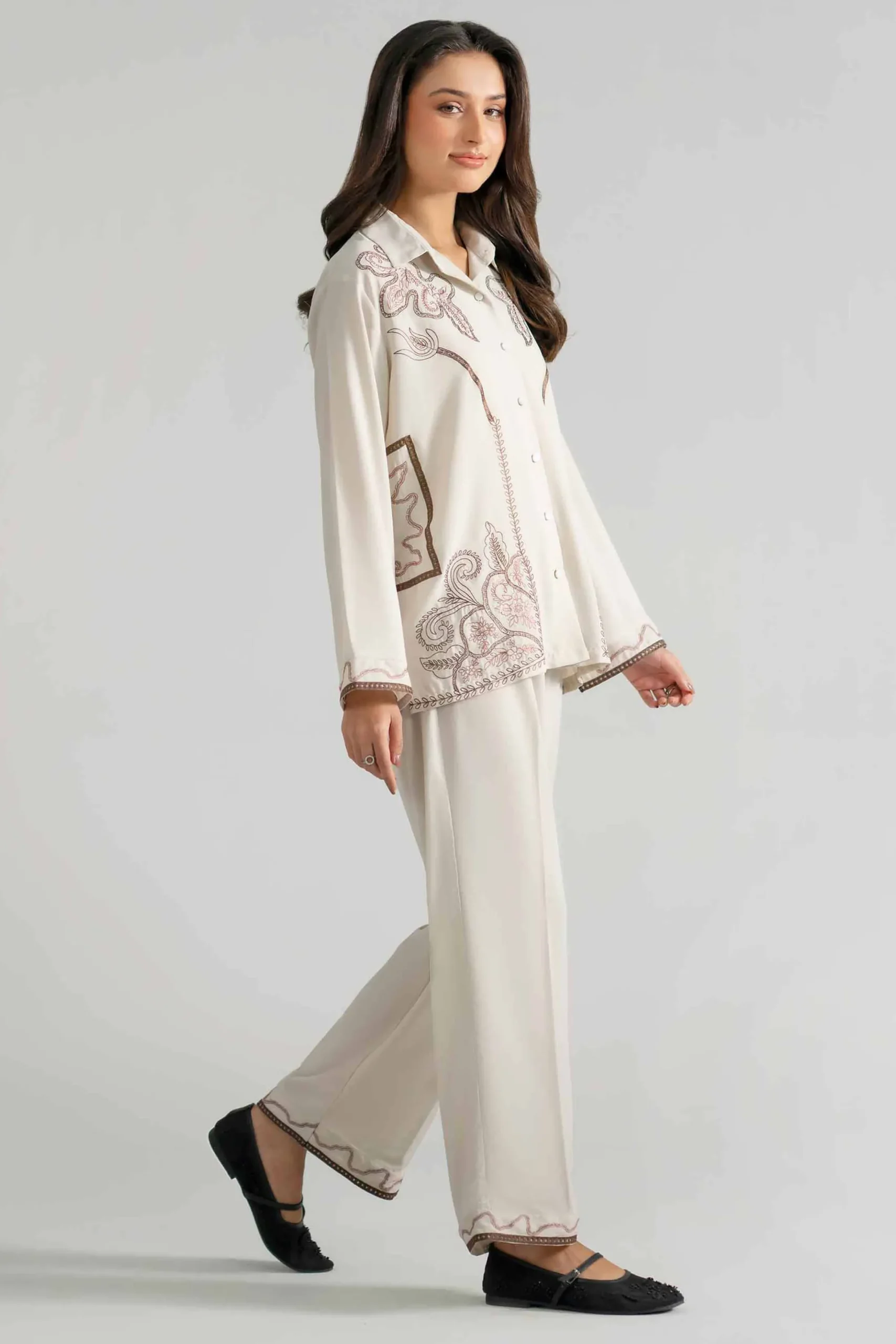 2 Piece - Embroidered Suit - AS26-26